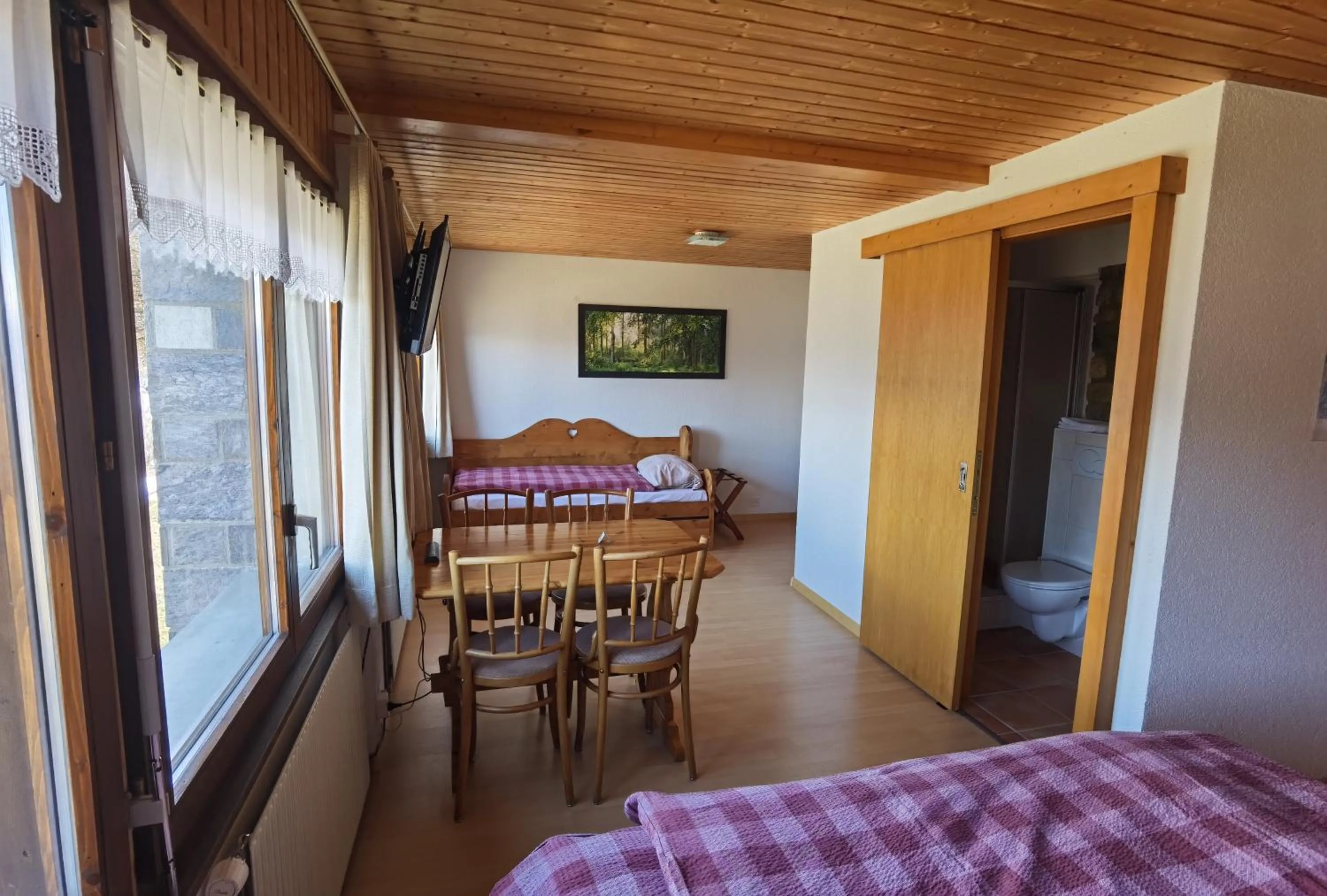 Bedroom, Bed in Auberge la Tzoumaz