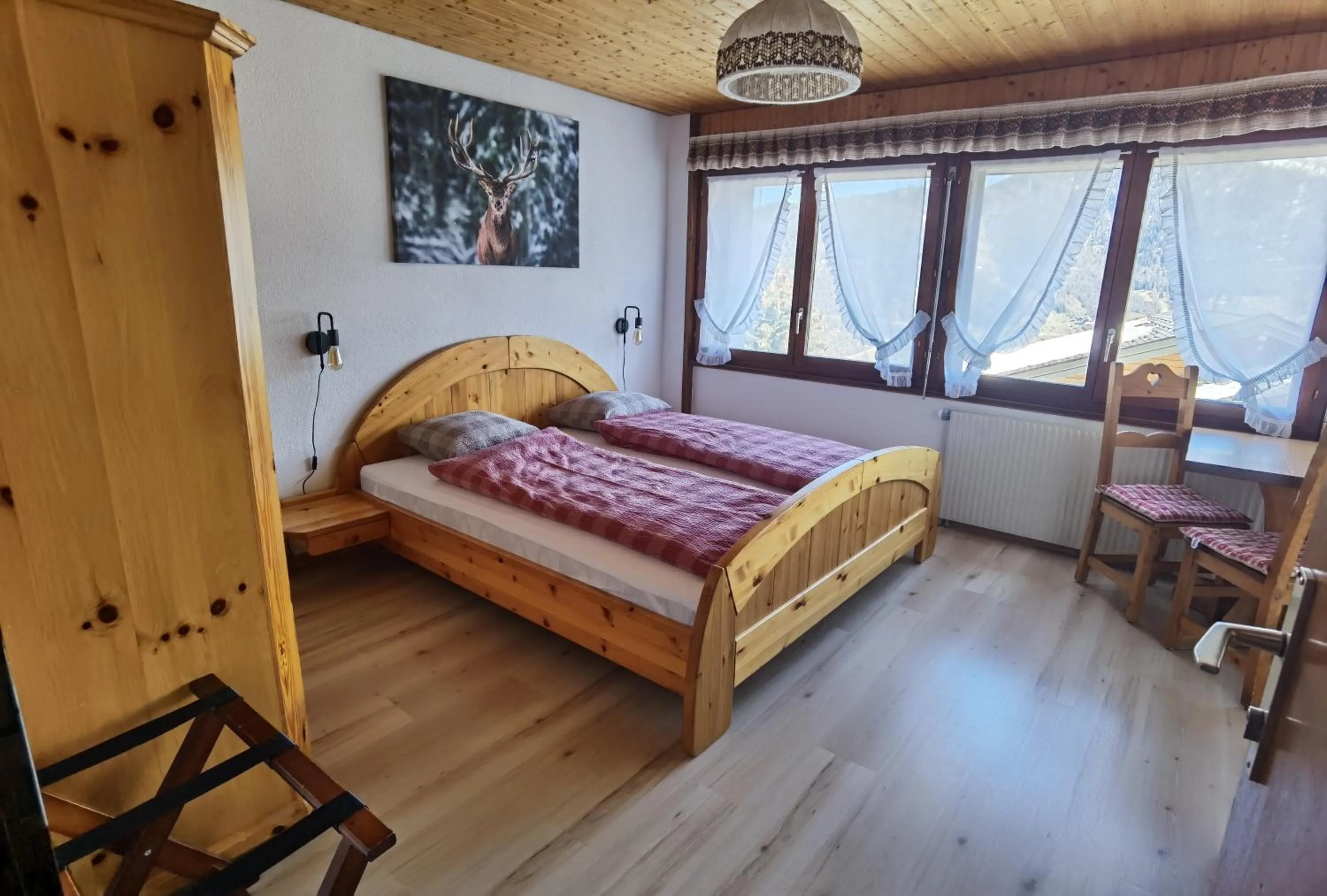 Bedroom, Bed in Auberge la Tzoumaz