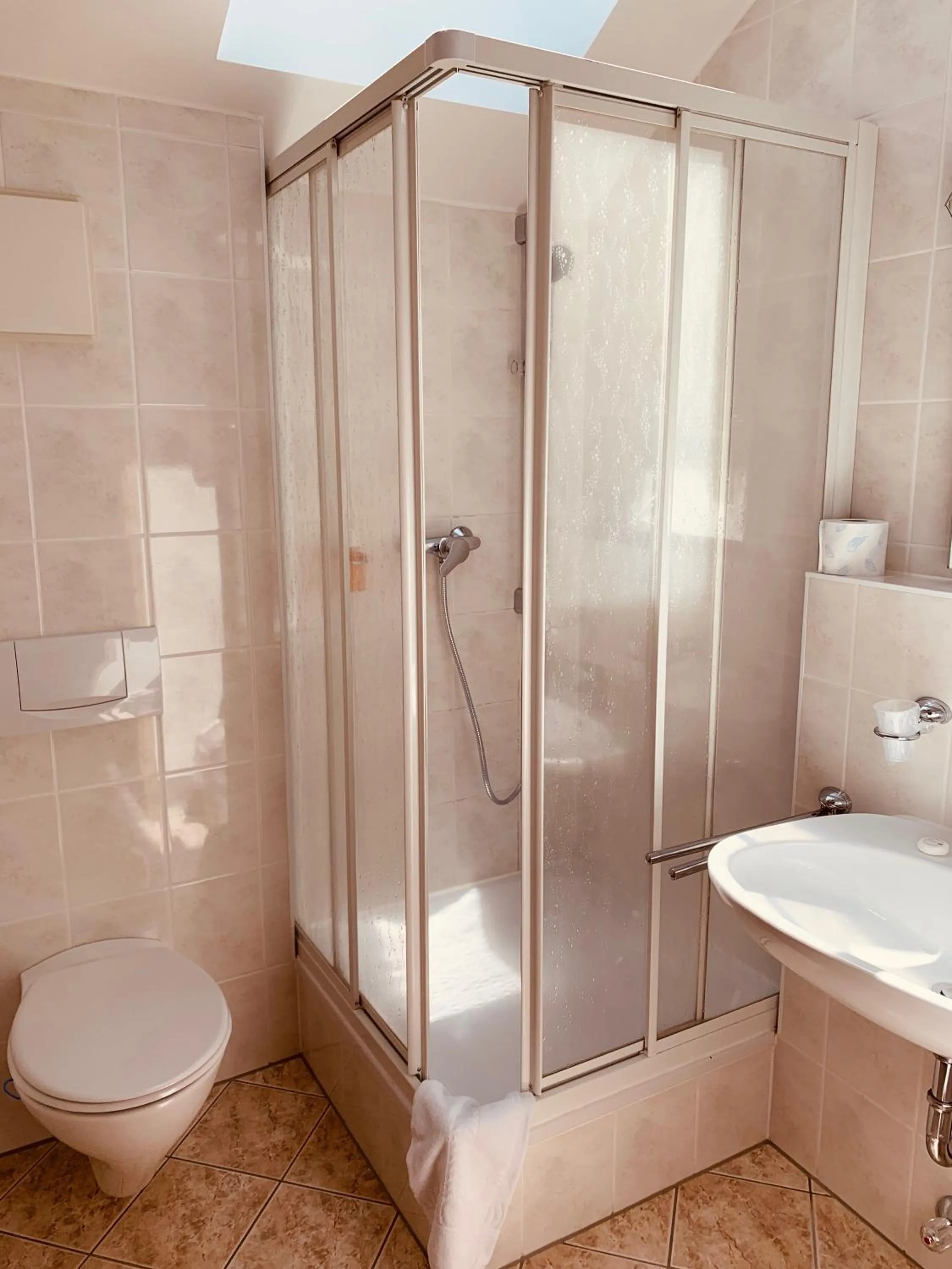 Shower in Pension Lindenhof