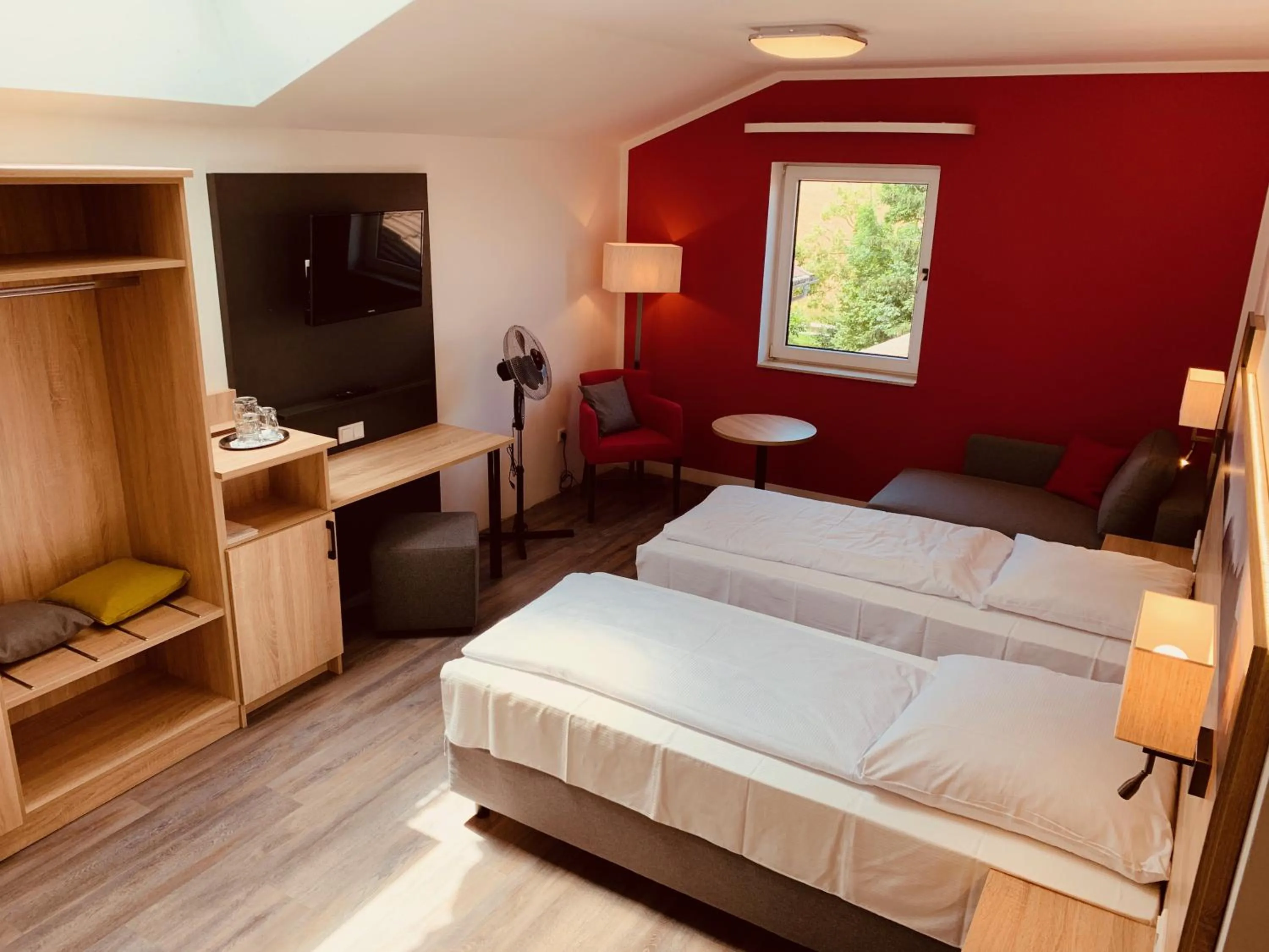 Photo of the whole room, Bed in Pension Lindenhof