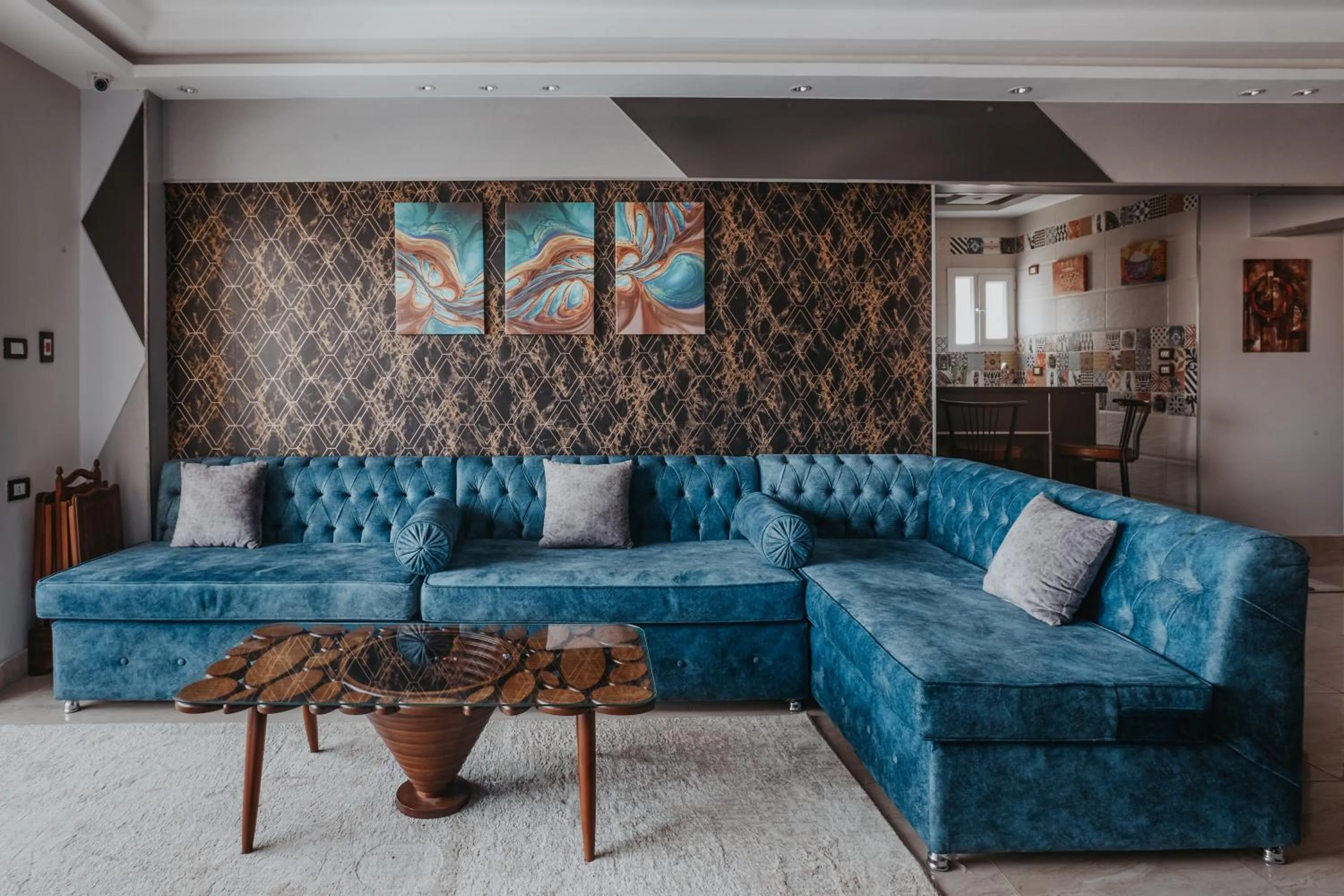 Living room in Pyramids Planet Hotel