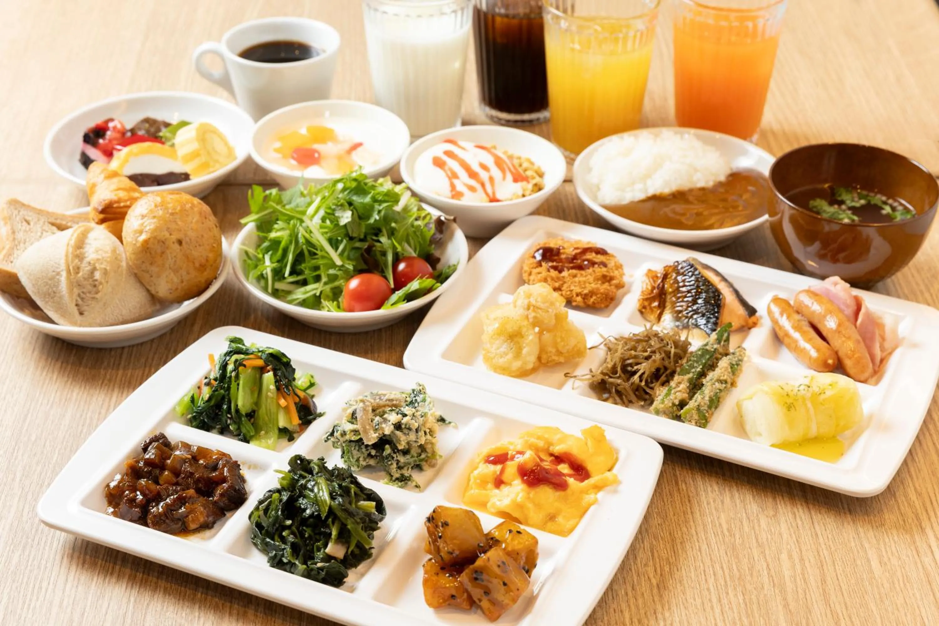 Buffet breakfast in APA Hotel Osaka Temmabashi Ekimae