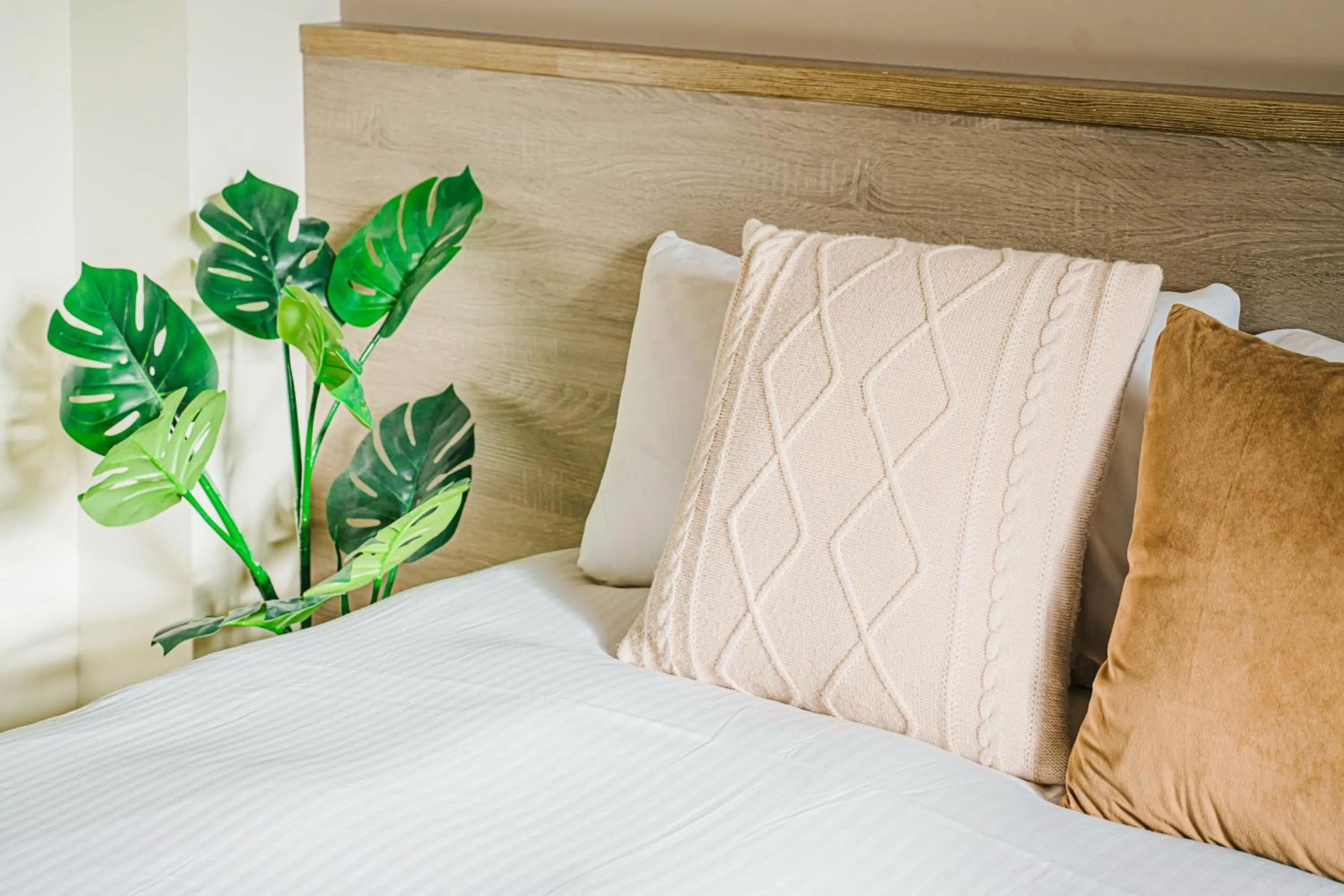 Bed in Fun Trip - Fu May Sea View Holiday house l 無敵海景交誼廳 l 附汽機車租賃 l