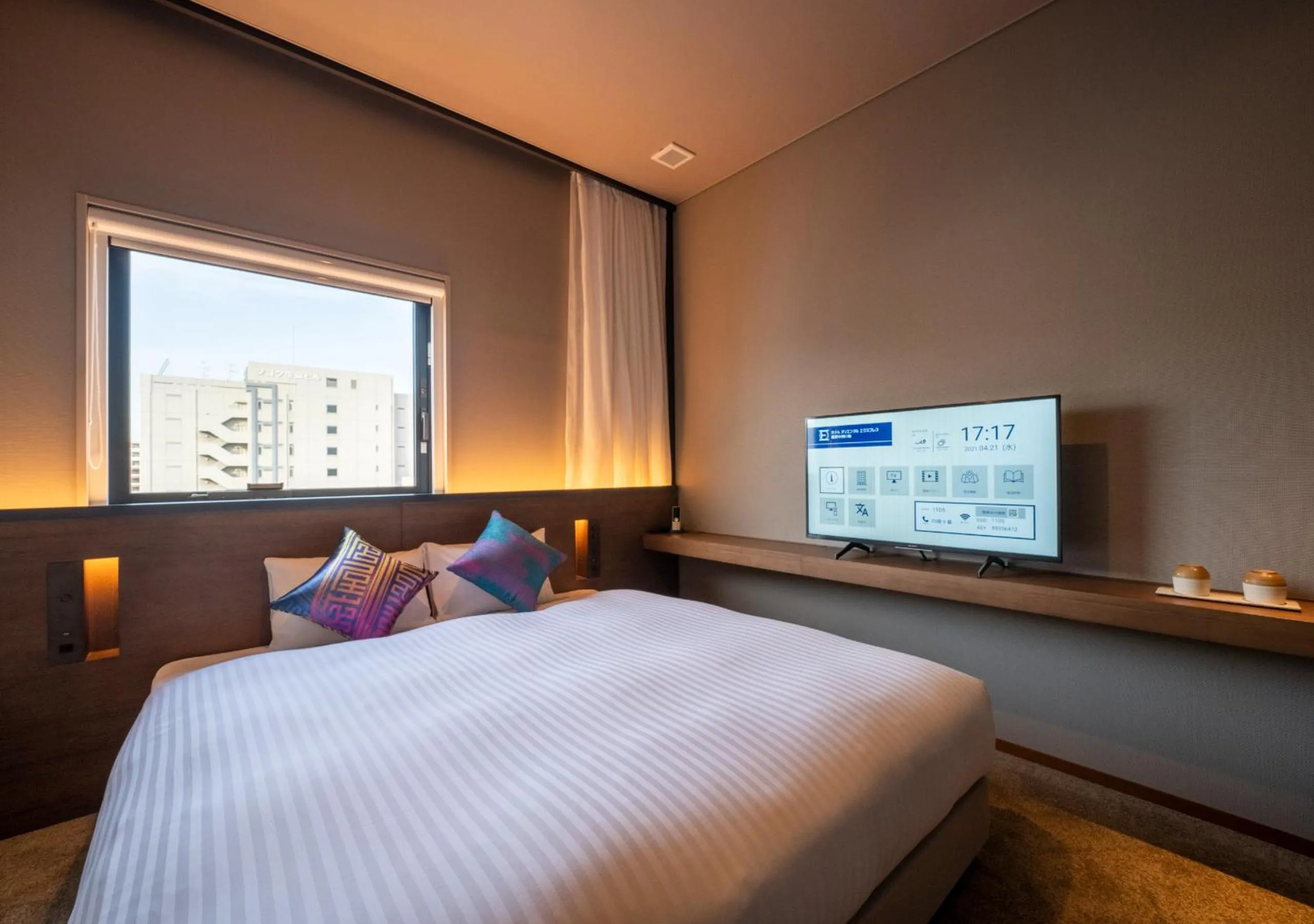 Photo of the whole room, Bed in Hotel Oriental Express Fukuoka Nakasu Kawabata