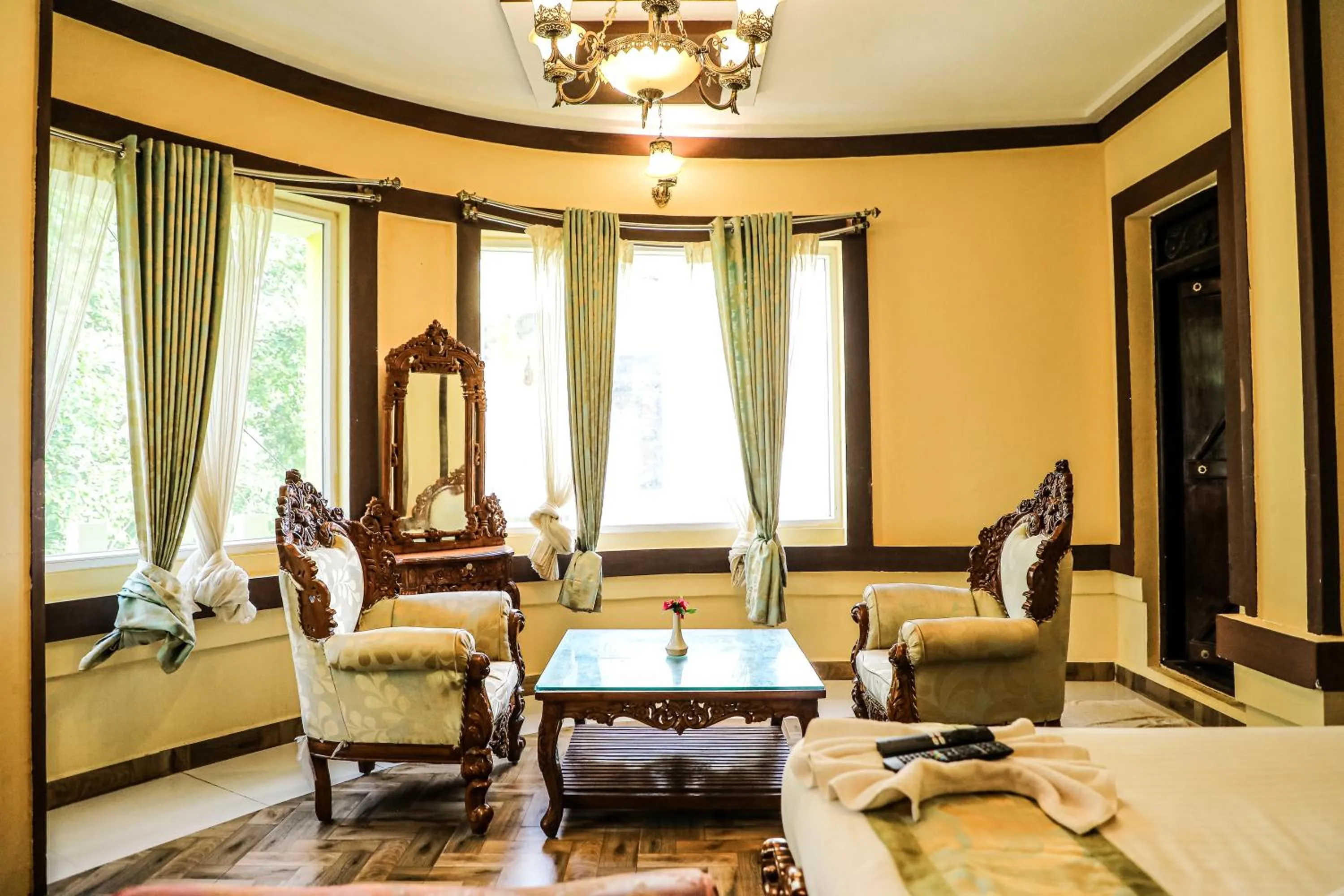 Seating area in Hill Fort Hotel And Resorts Yelagiri Hills