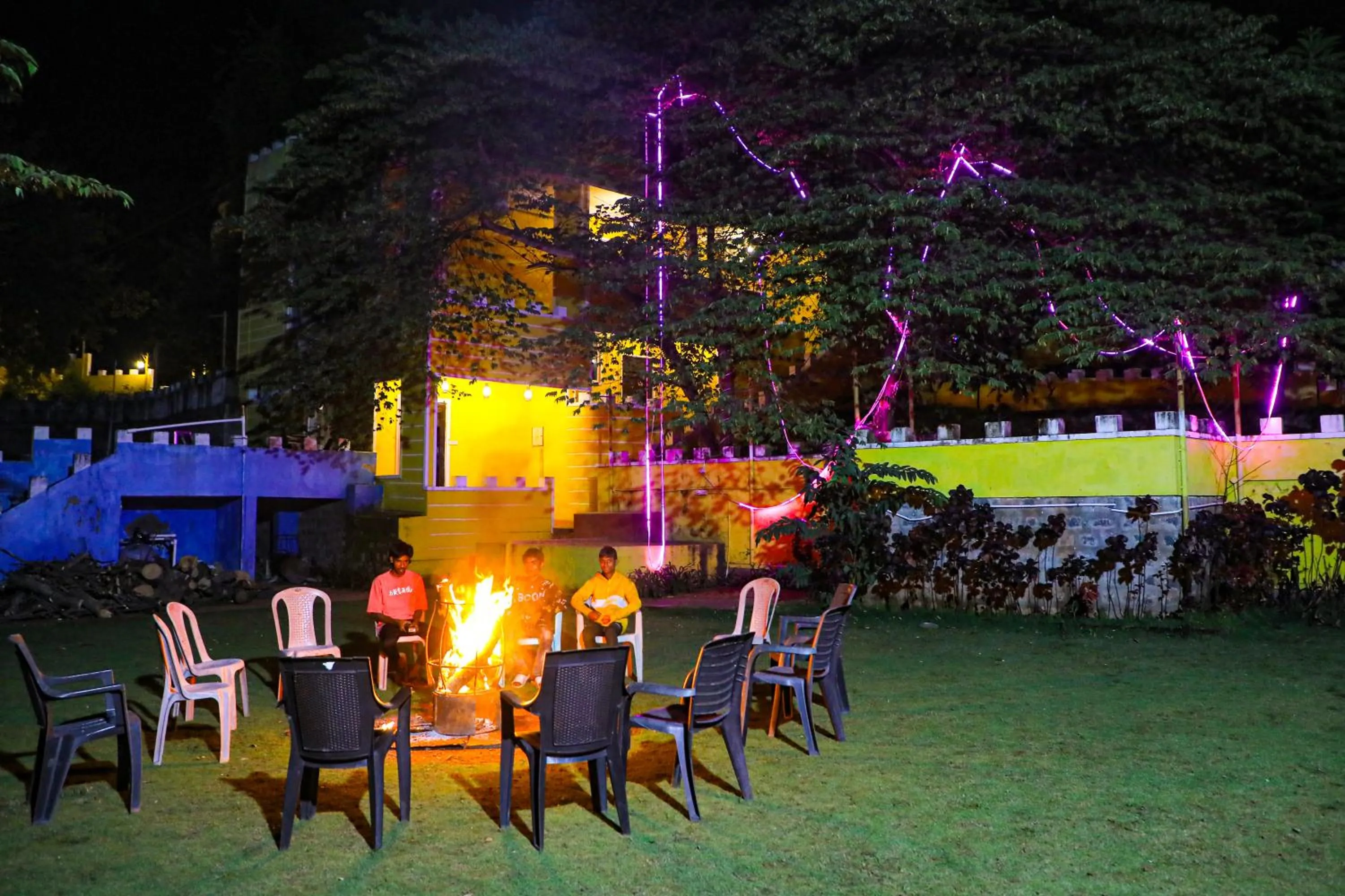 fireplace in Hill Fort Hotel And Resorts Yelagiri Hills