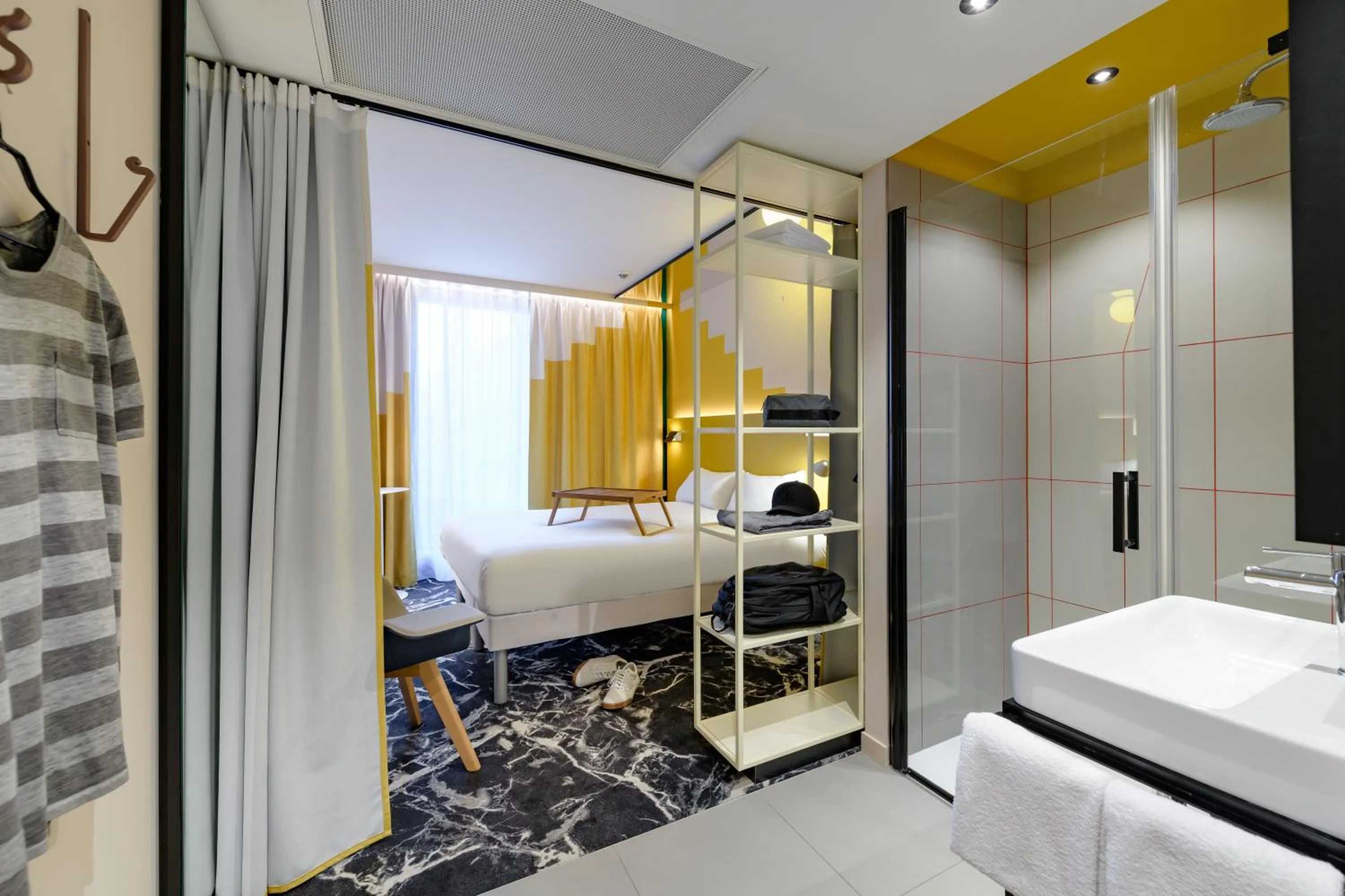 Bedroom, Bed in ibis Styles Zurich City Center