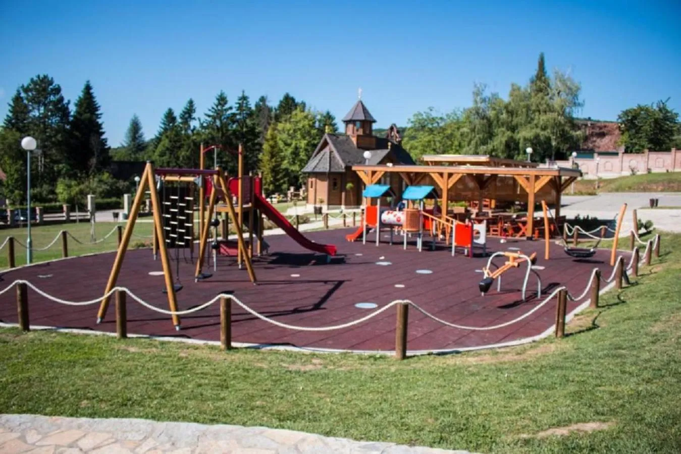 Children play ground in Etno Naselje Vrdnička kula