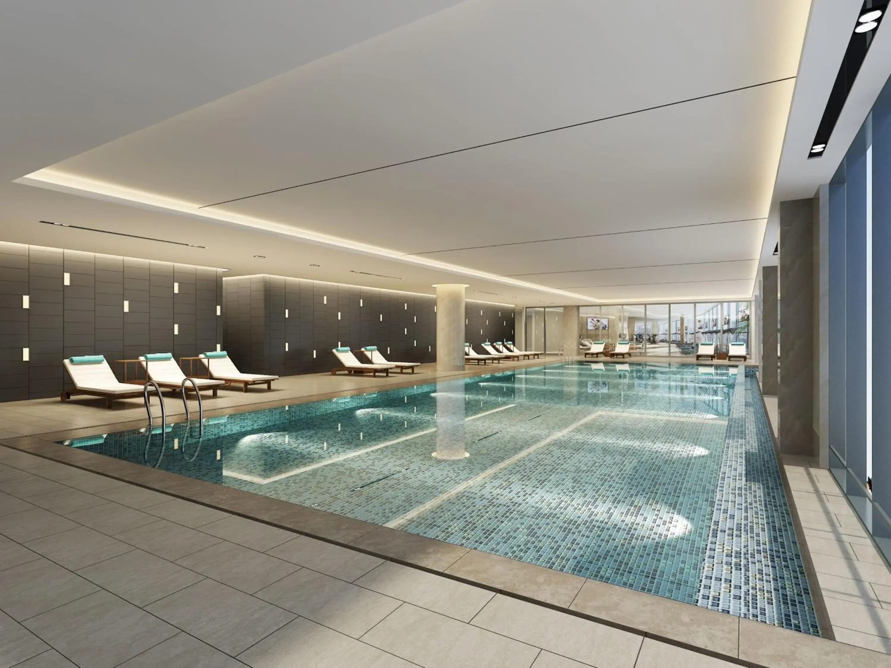 Swimming pool in Holiday Inn Chengde Park View by IHG Swimming pool in Holiday Inn Chengde Park View by IHG