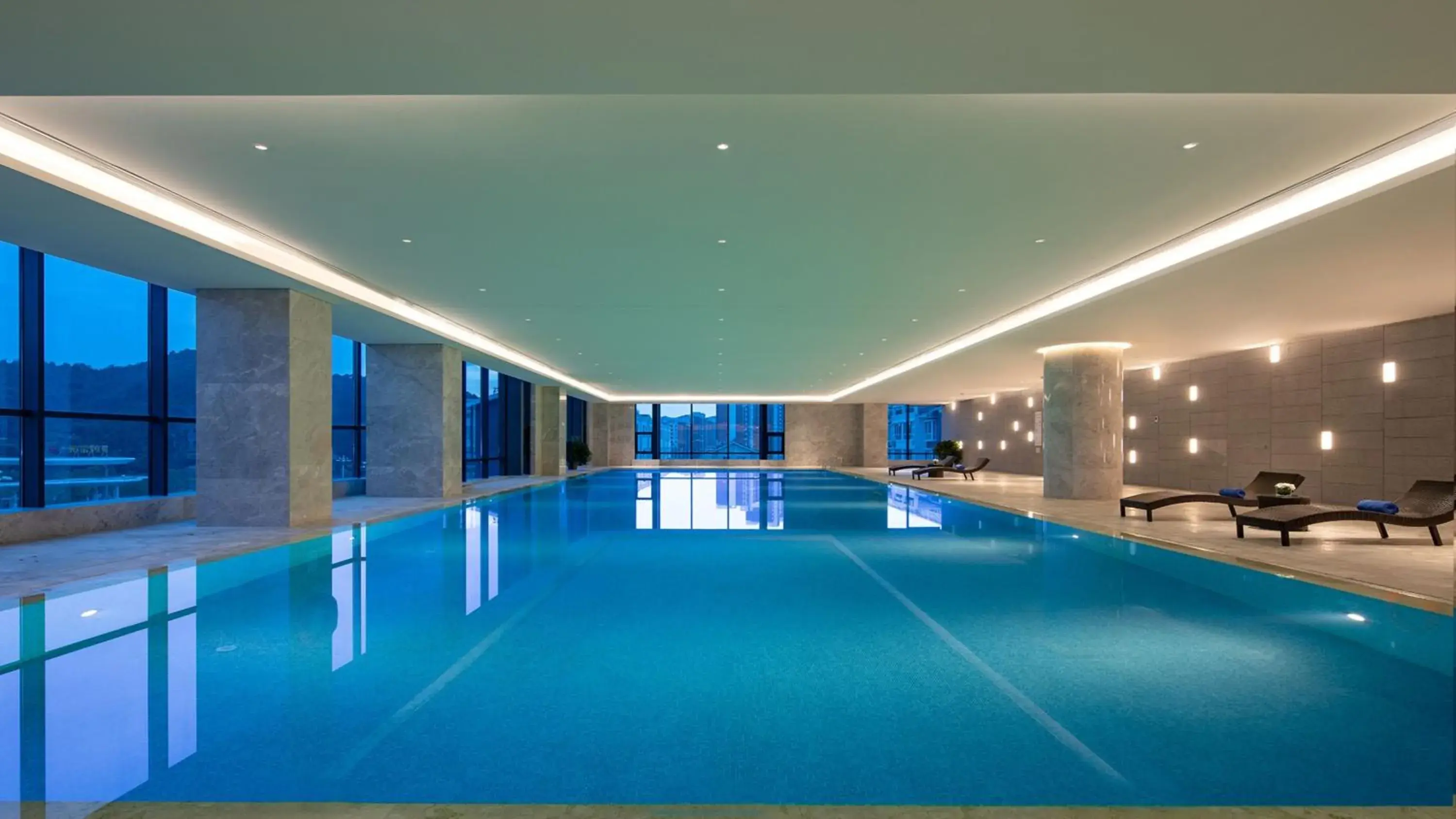 Swimming pool in Holiday Inn Express Chengde Park View by IHG Swimming pool in Holiday Inn Express Chengde Park View by IHG