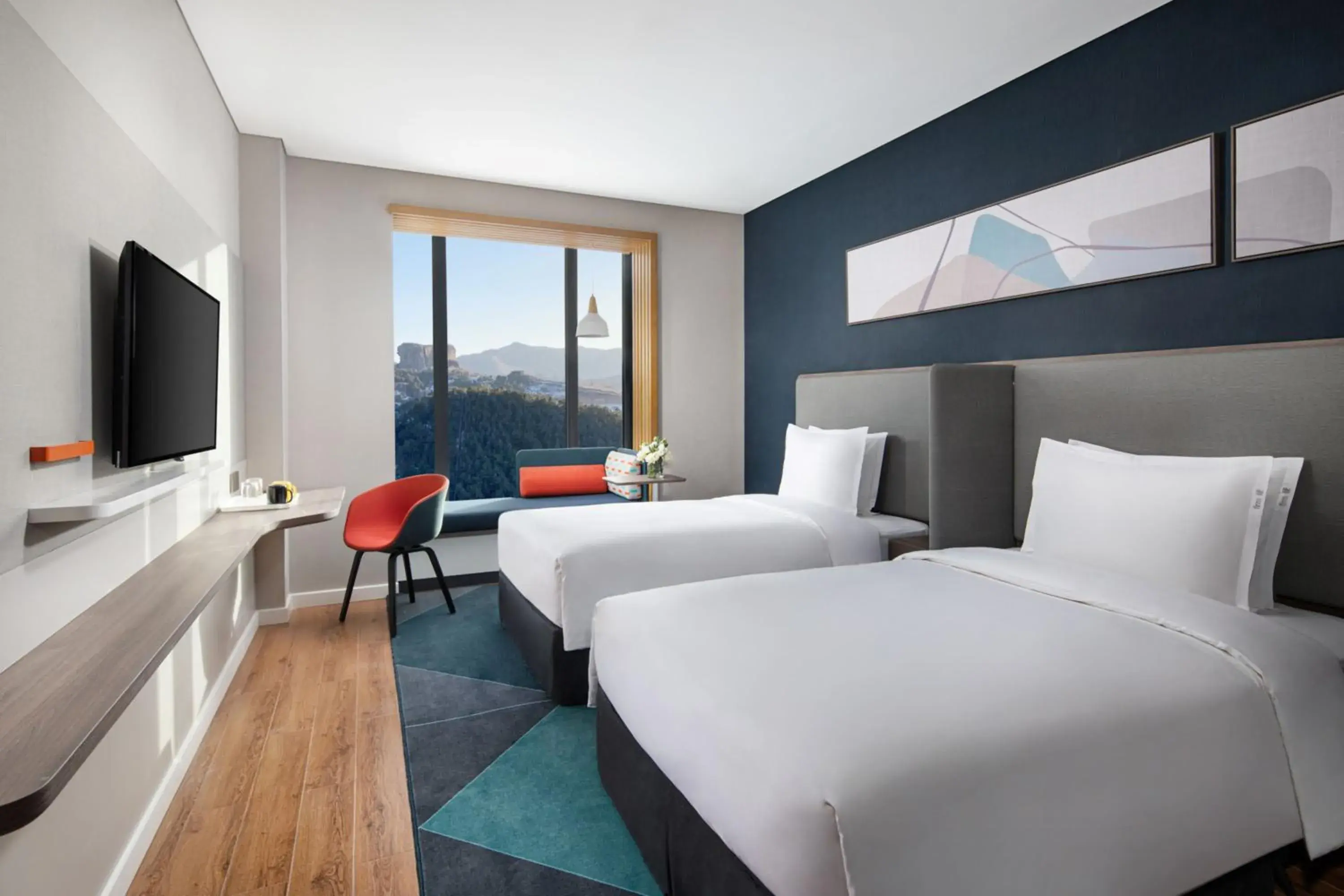 Photo of the whole room, Bed in Holiday Inn Express Chengde Park View by IHG Photo of the whole room, Bed in Holiday Inn Express Chengde Park View by IHG