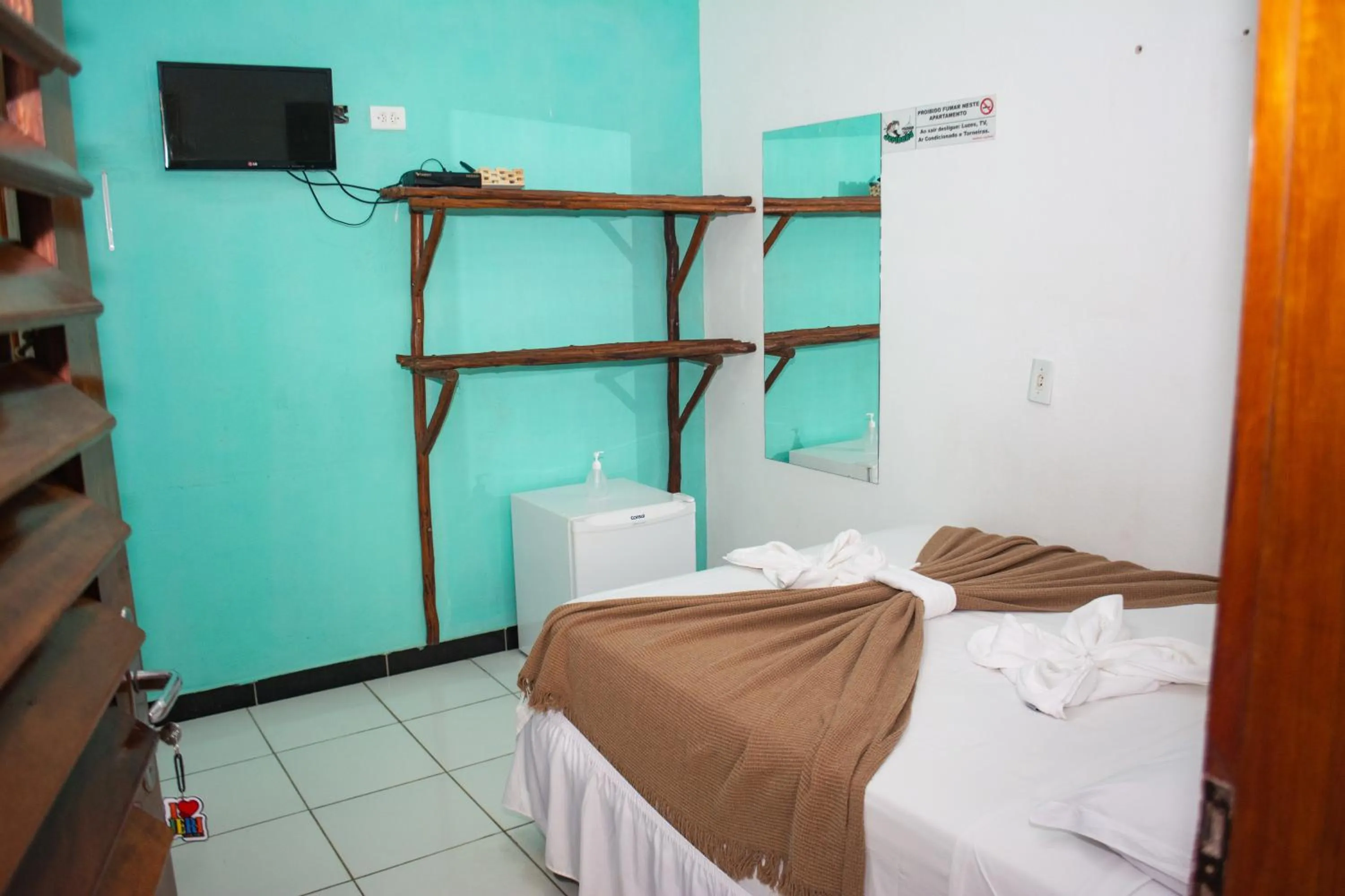 Bed in Pousada Numei de Jeri