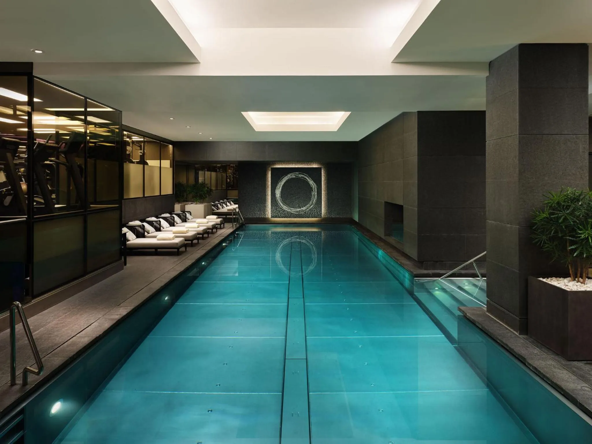 Swimming pool in Mandarin Oriental Hyde Park, London