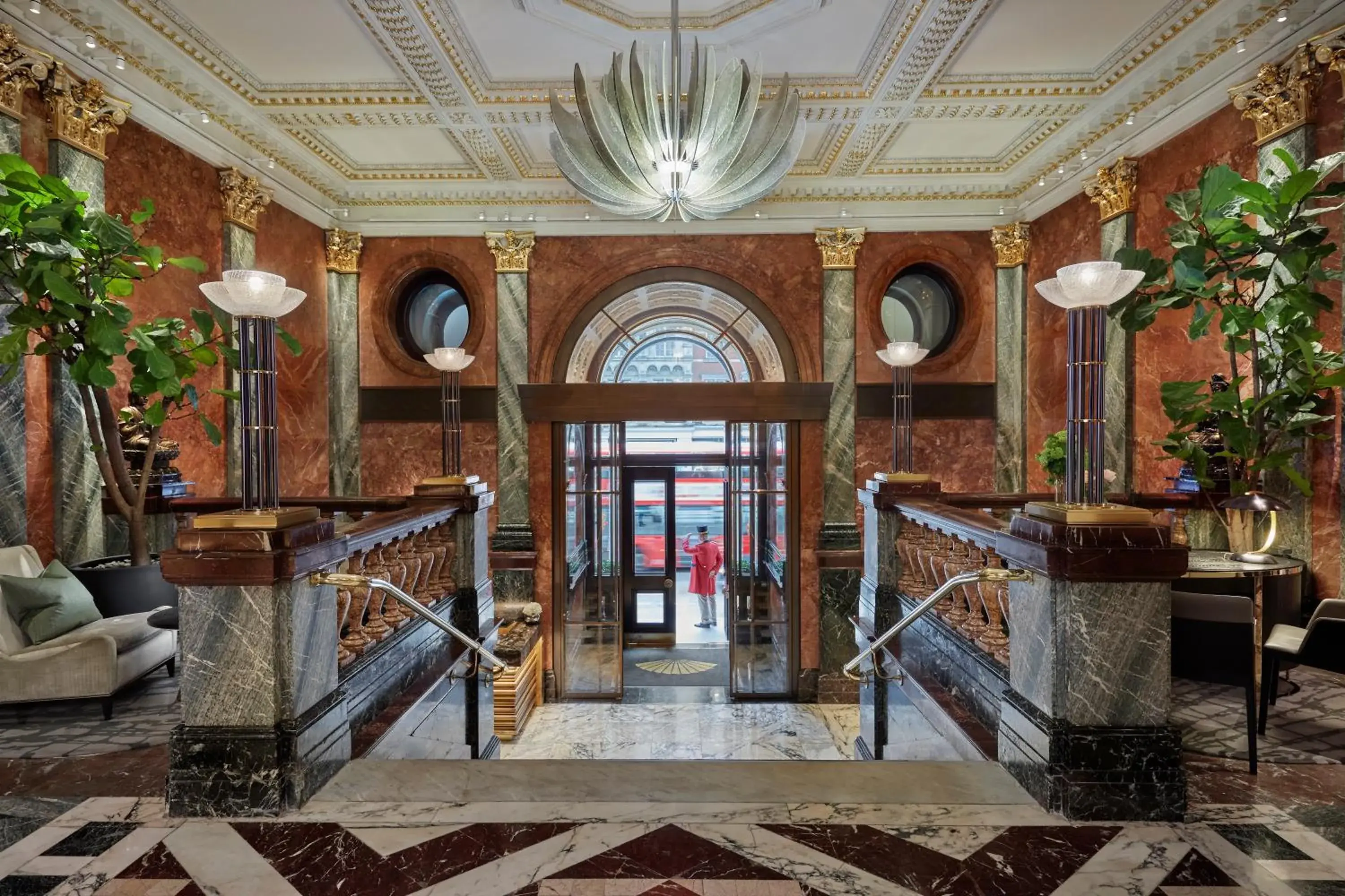 Lobby or reception in Mandarin Oriental Hyde Park, London Lobby or reception in Mandarin Oriental Hyde Park, London