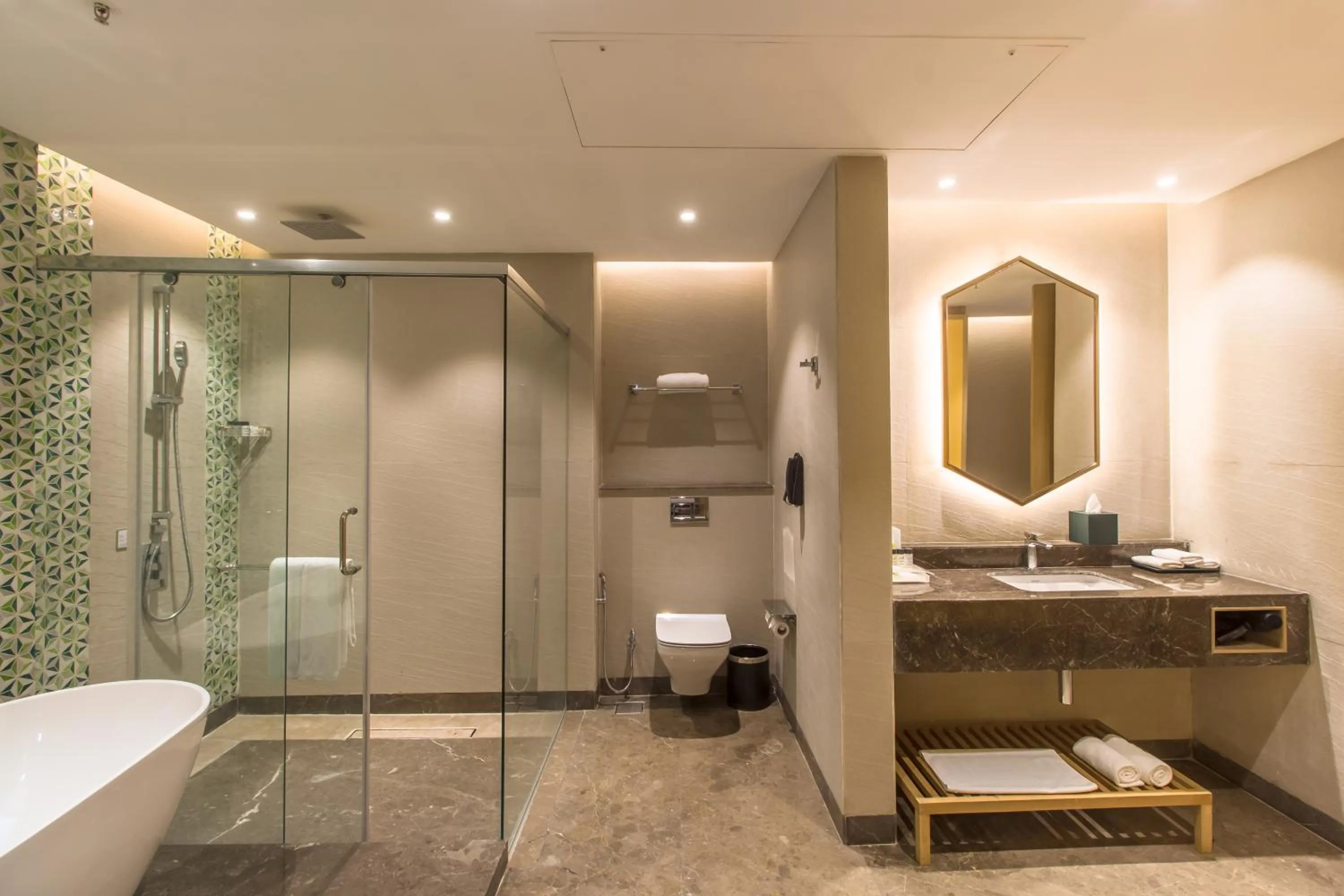 Bathroom in Holiday Inn Chandigarh Zirakpur by IHG