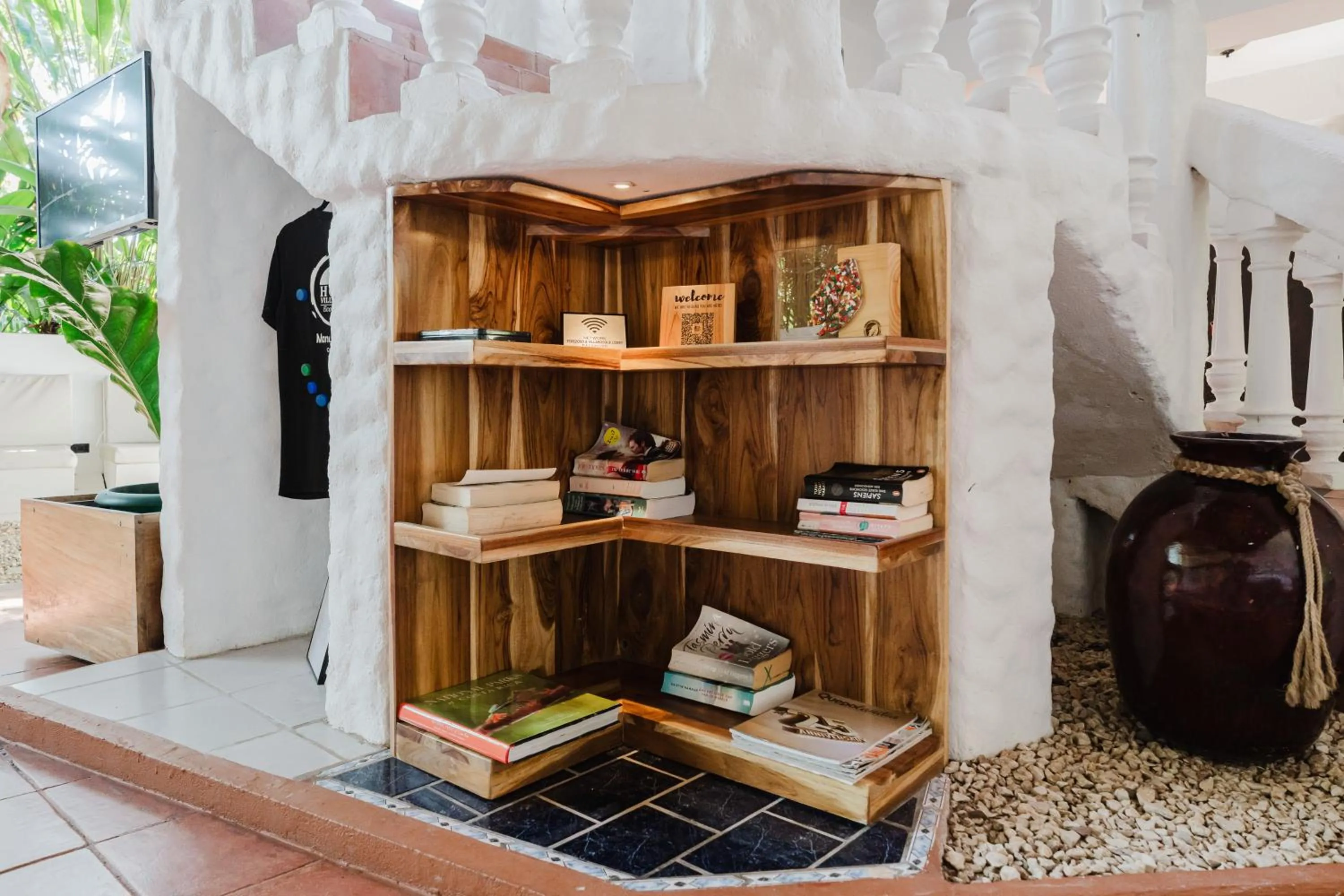 Library in Hotel Villabosque Eco Boutique