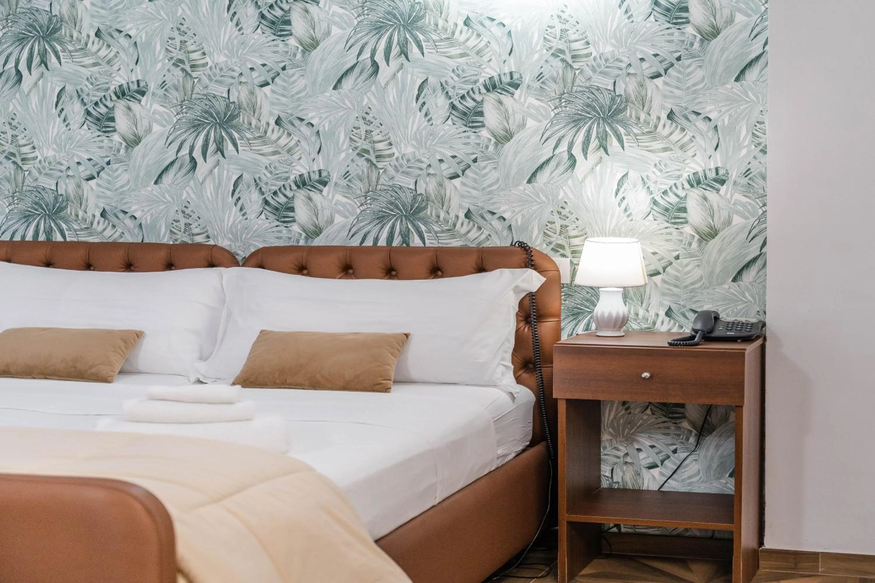 Decorative detail, Bed in Kairos Hotel