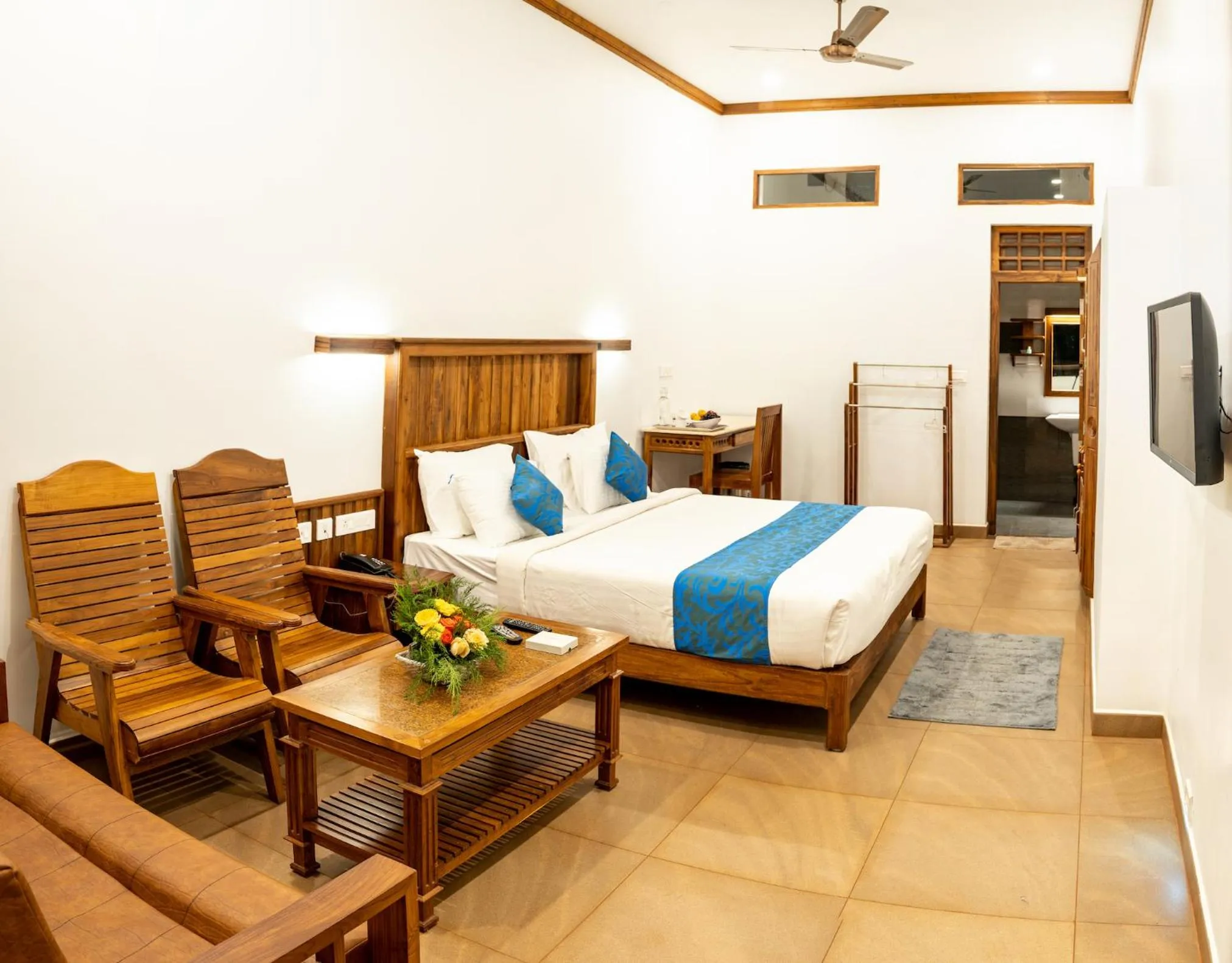 TV and multimedia, Bed in Kalpavanam Heritage Resort