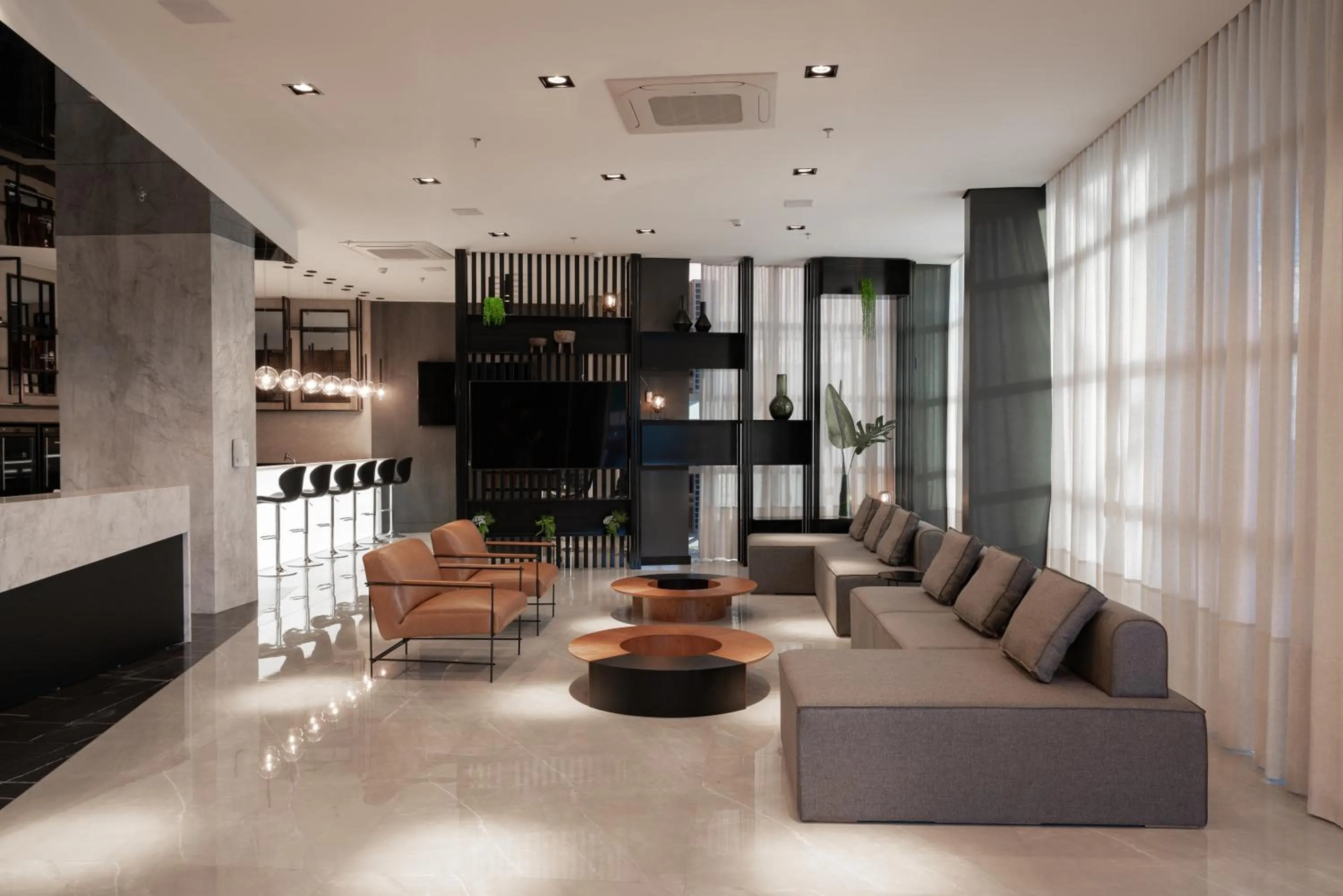 Lobby or reception in Slaviero Chapecó - Pet Friendly - Próximo a EFAPI