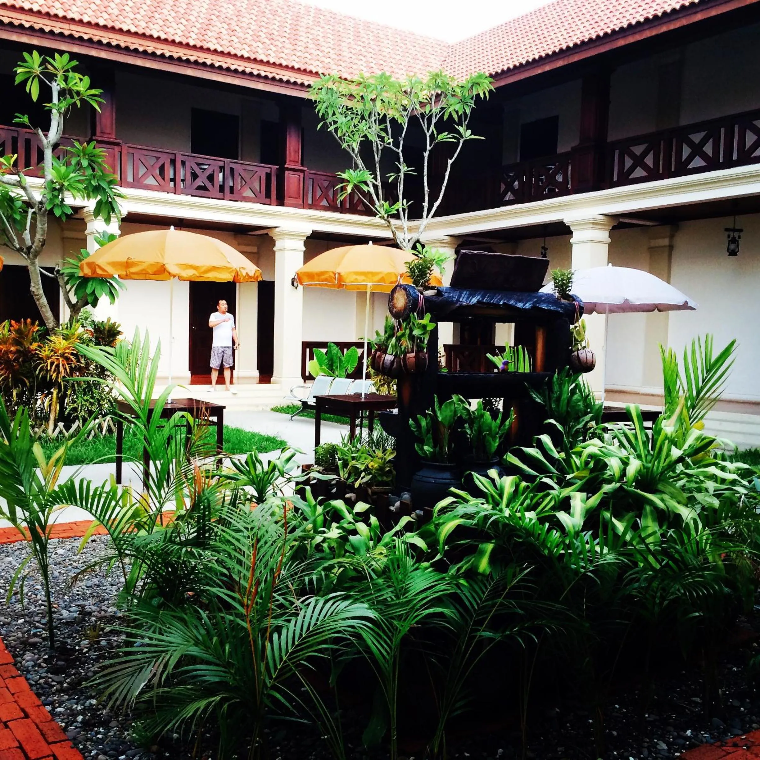 Garden in Luang Prabang Legend Hotel