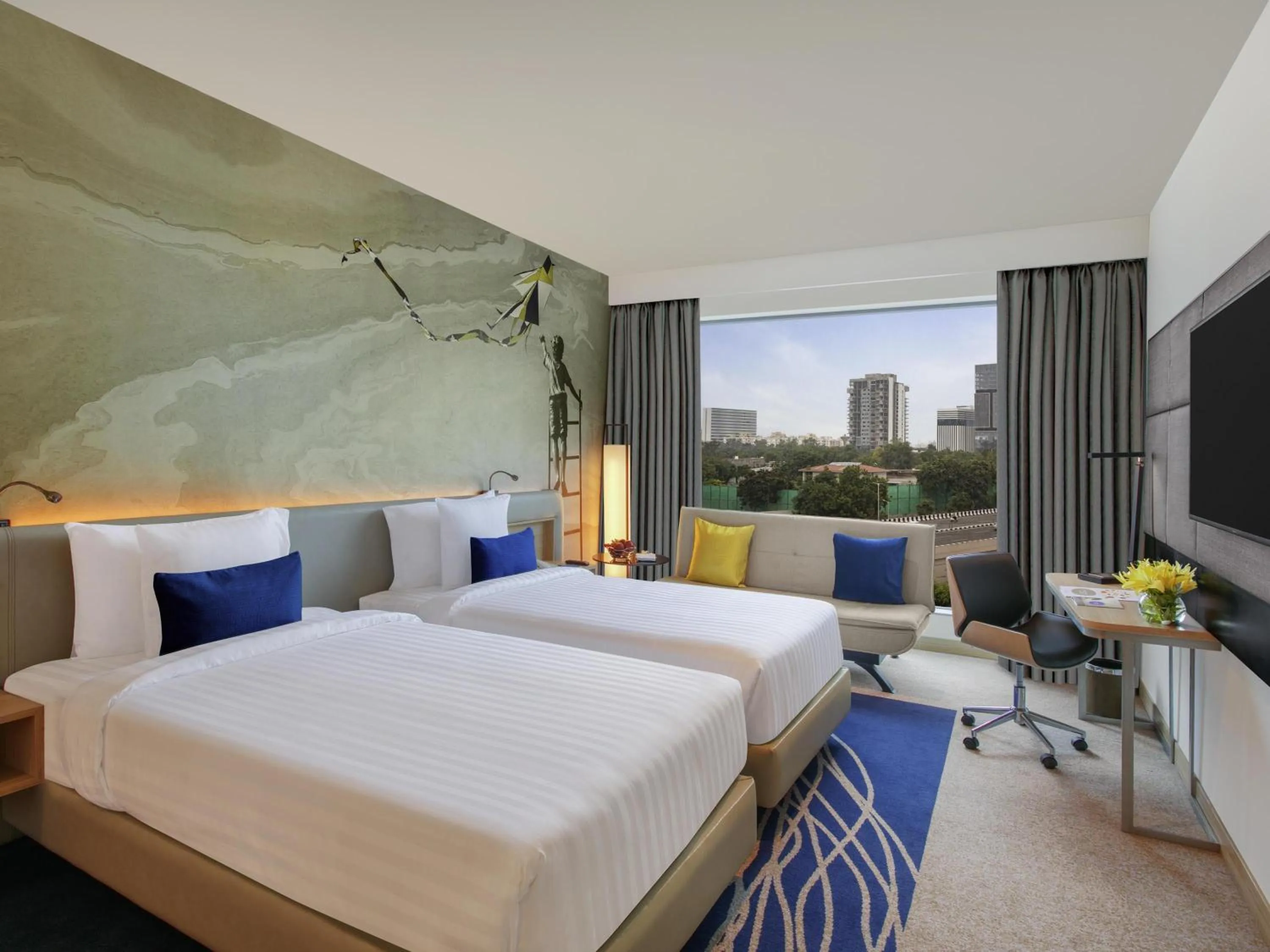 Bedroom, Bed in Novotel Ahmedabad