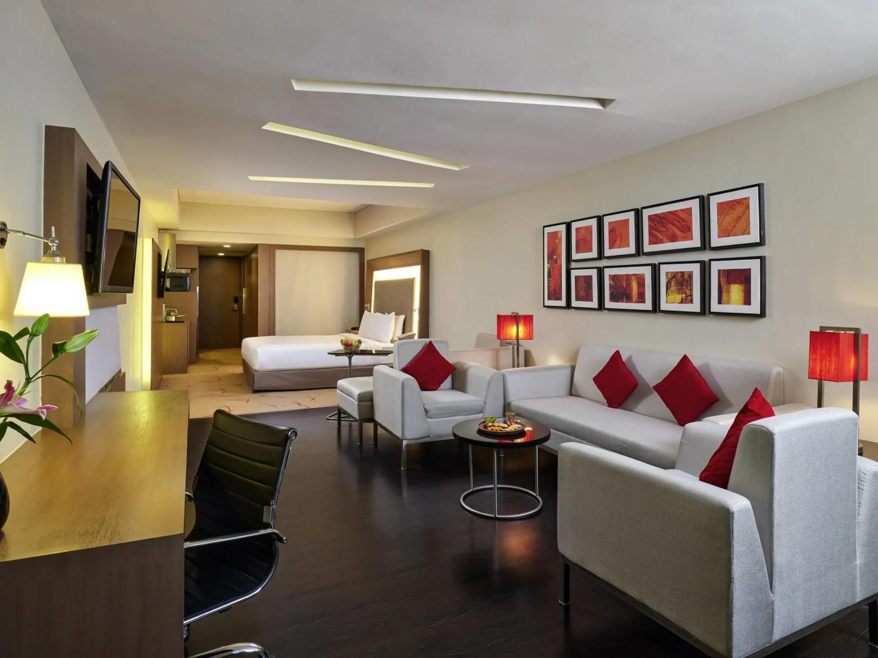 Pet Friendly Studio Suite with Living-cum-bedroom, Kitchenette and Premier Lounge access in Novotel Ahmedabad Pet Friendly Studio Suite with Living-cum-bedroom, Kitchenette and Premier Lounge access in Novotel Ahmedabad