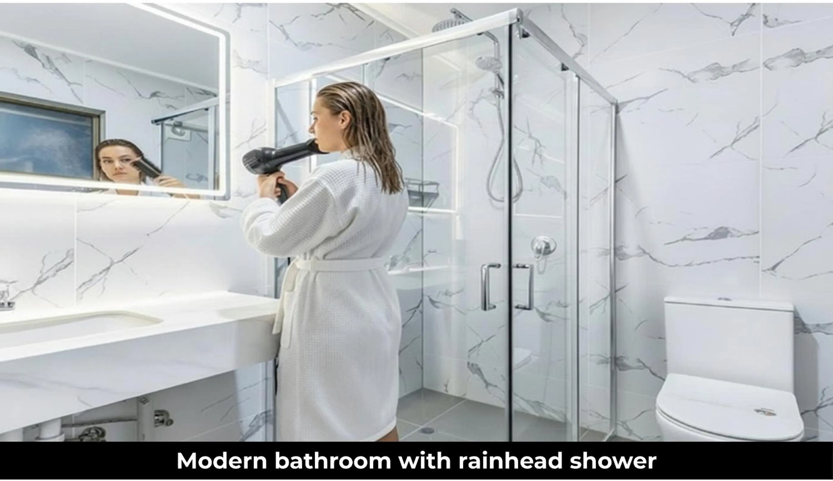 Shower in Aaron Motel