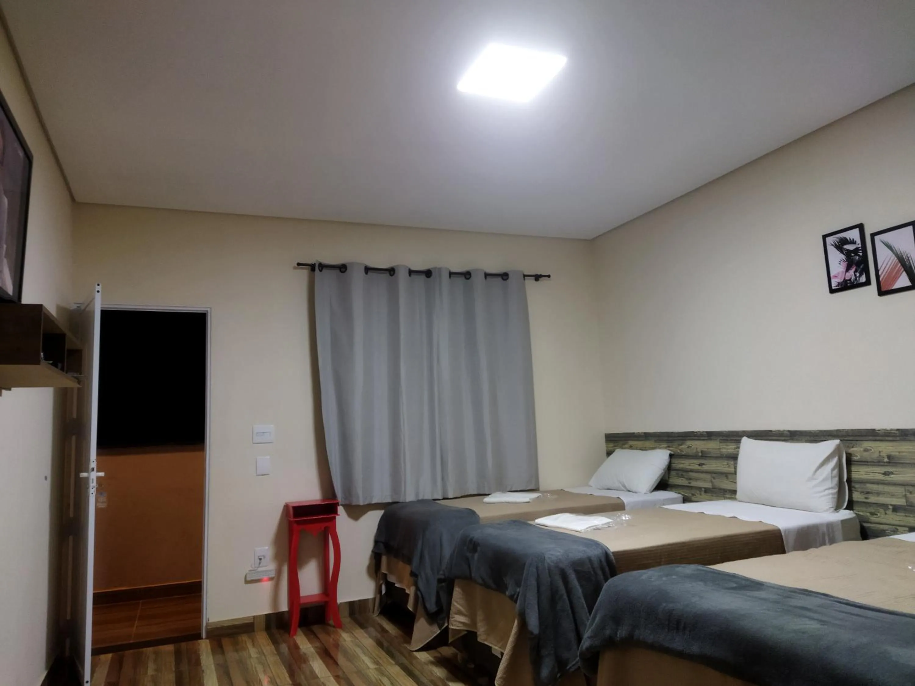 Bed in Pousada Morada dos Pássaros