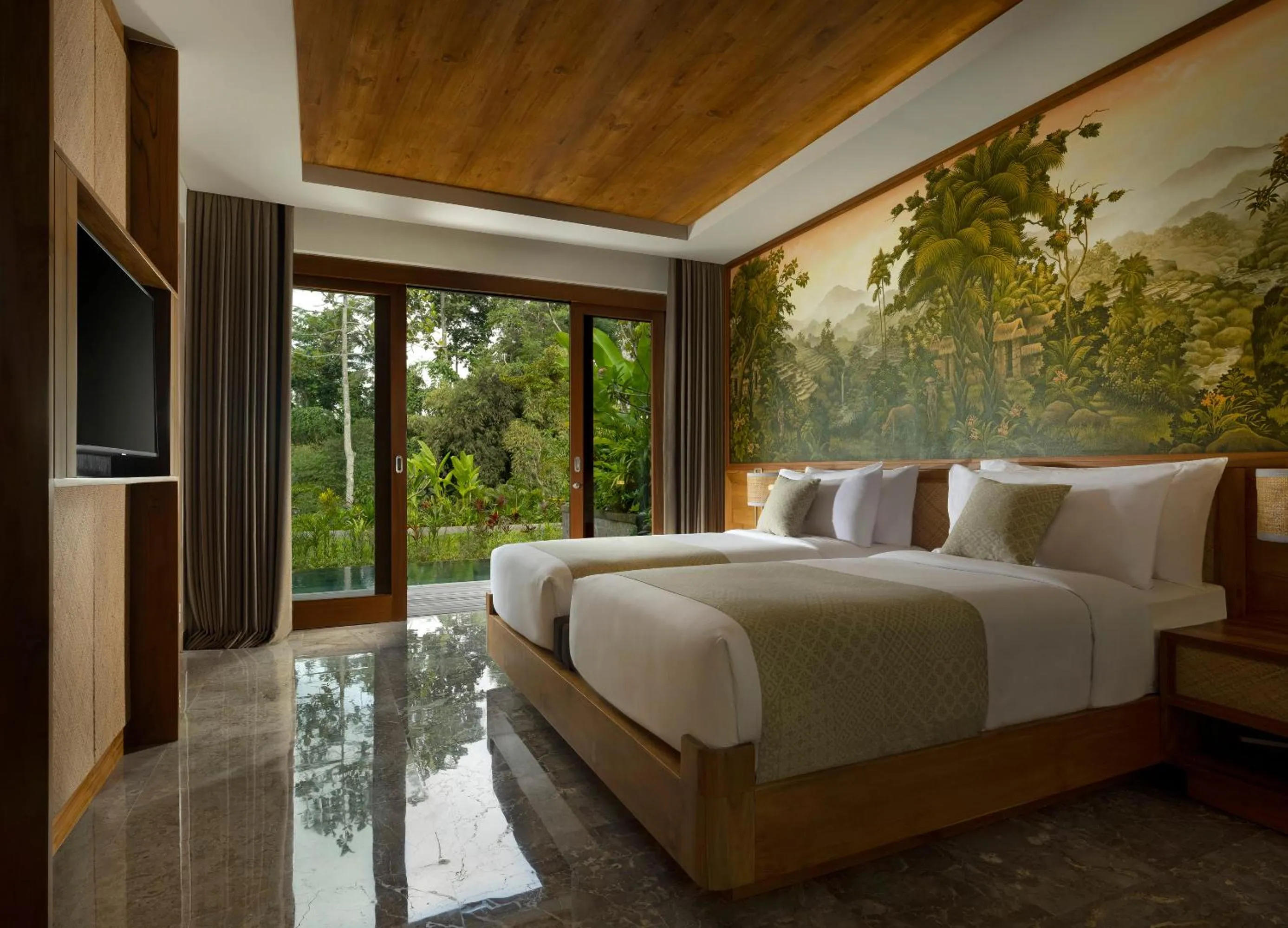 Bed in Adiwana Suweta