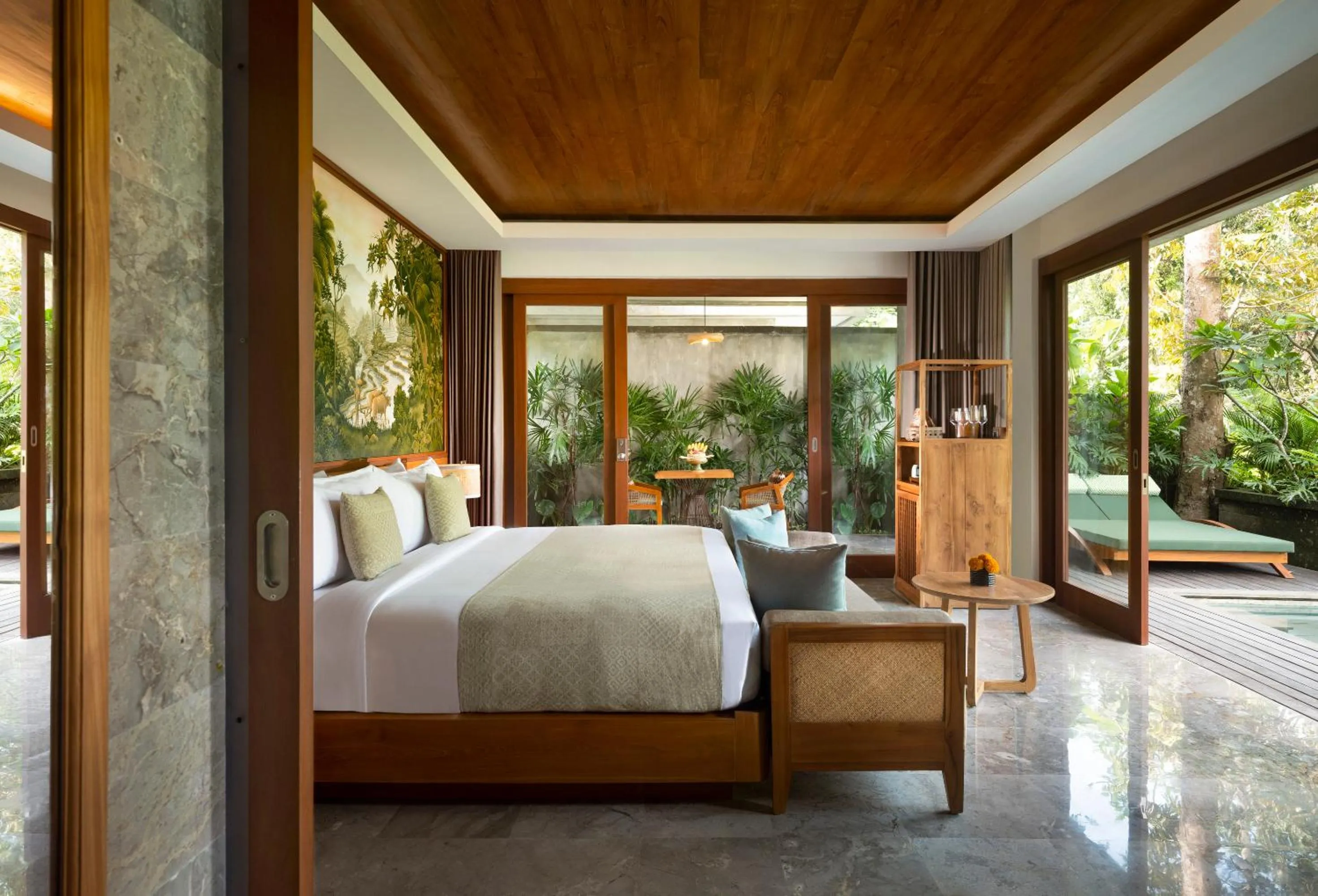 Living room, Bed in Adiwana Suweta