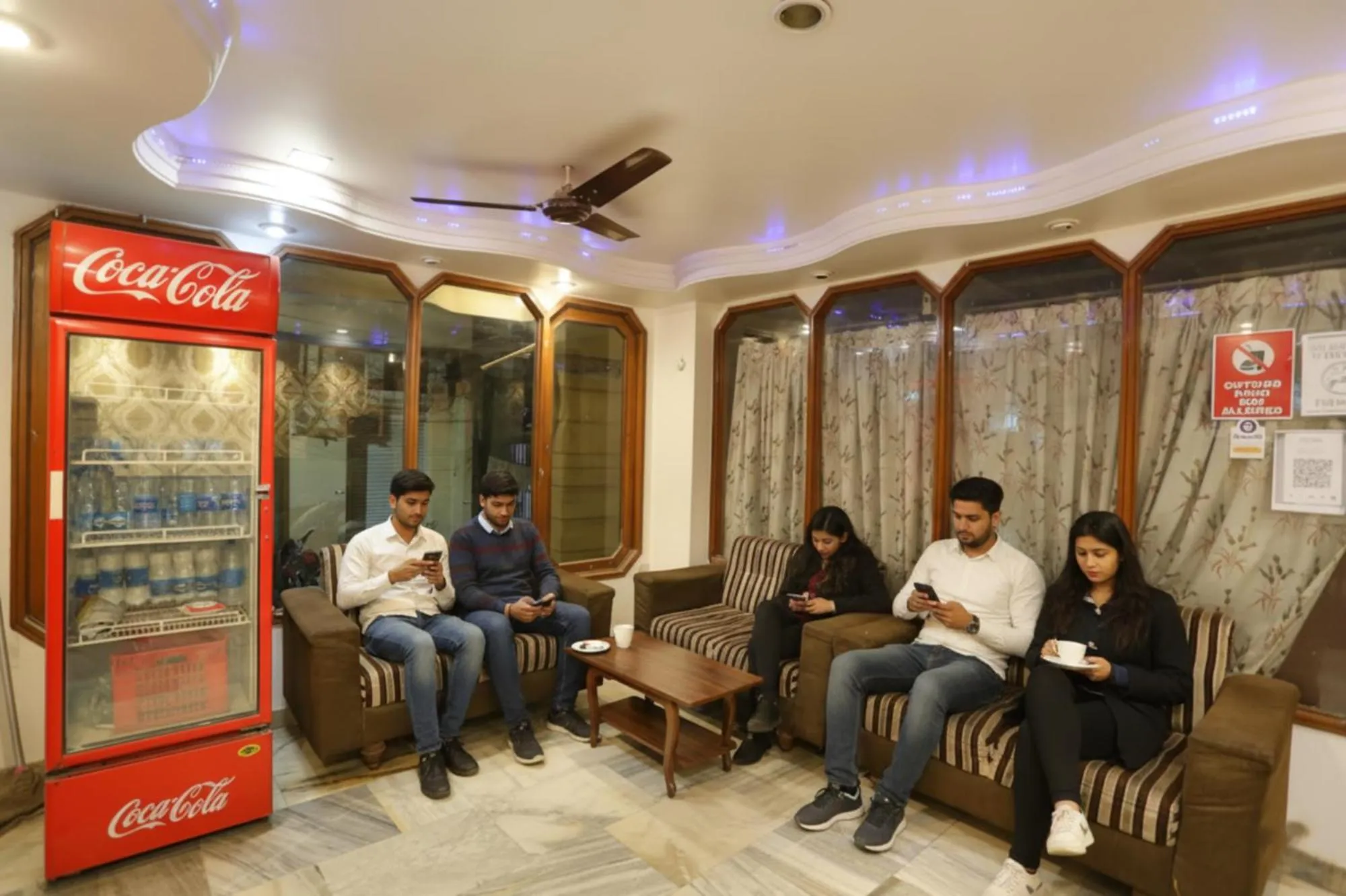 Seating area in FabHotel Ashoka Inn