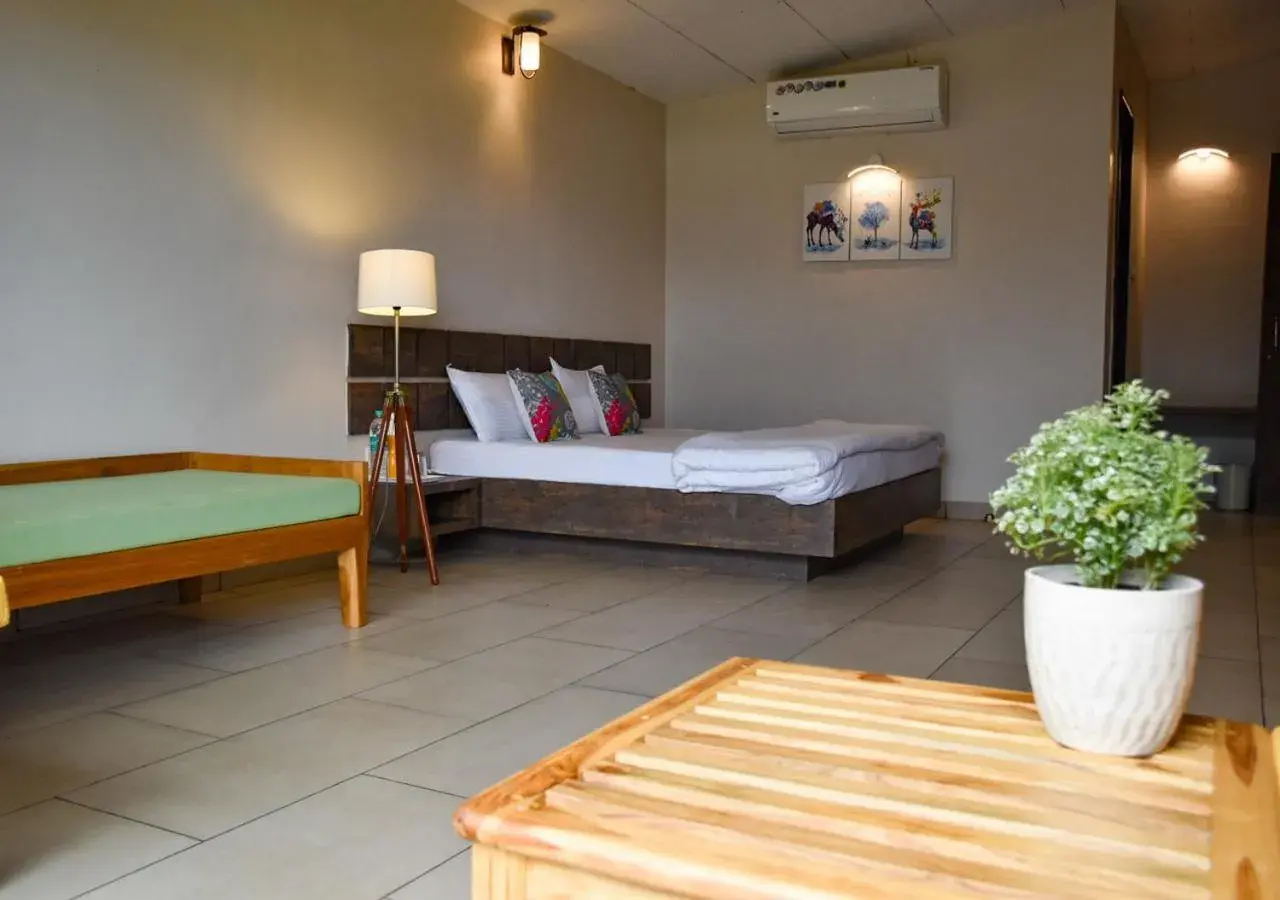 Photo of the whole room, Bed in The Satpura Panchtatva Villa Photo of the whole room, Bed in The Satpura Panchtatva Villa