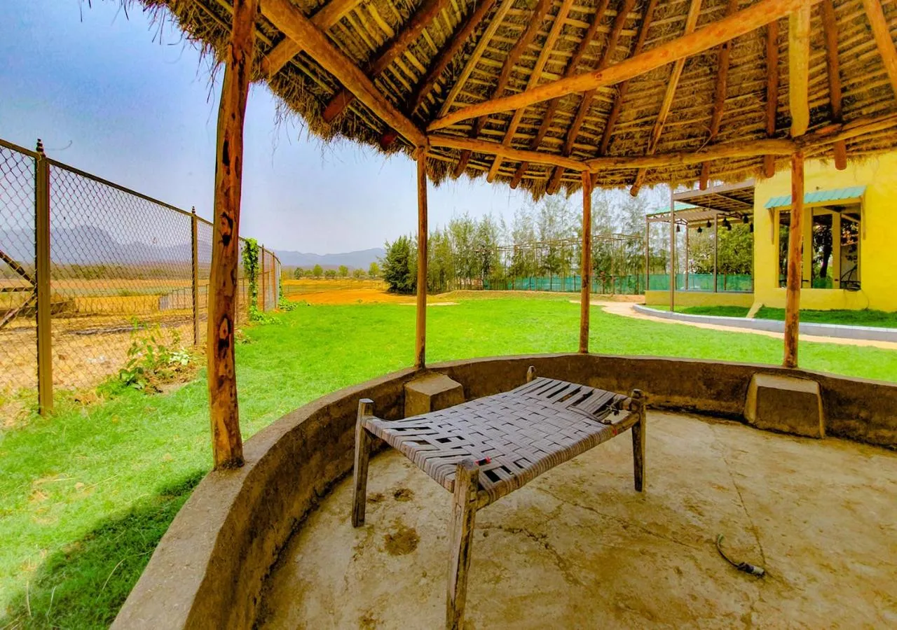 Garden view in The Satpura Panchtatva Villa