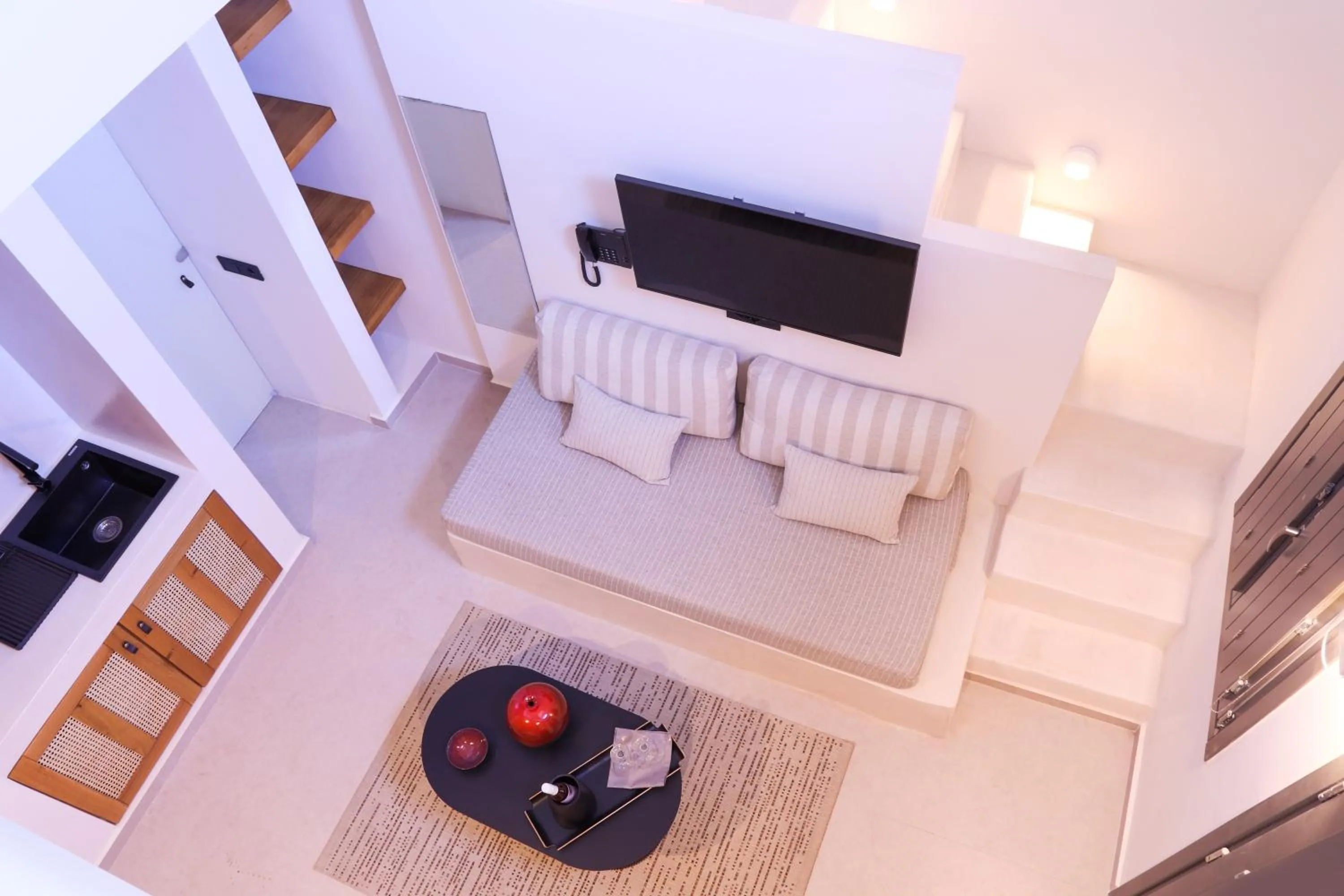 Living room in Terra Nera Suites