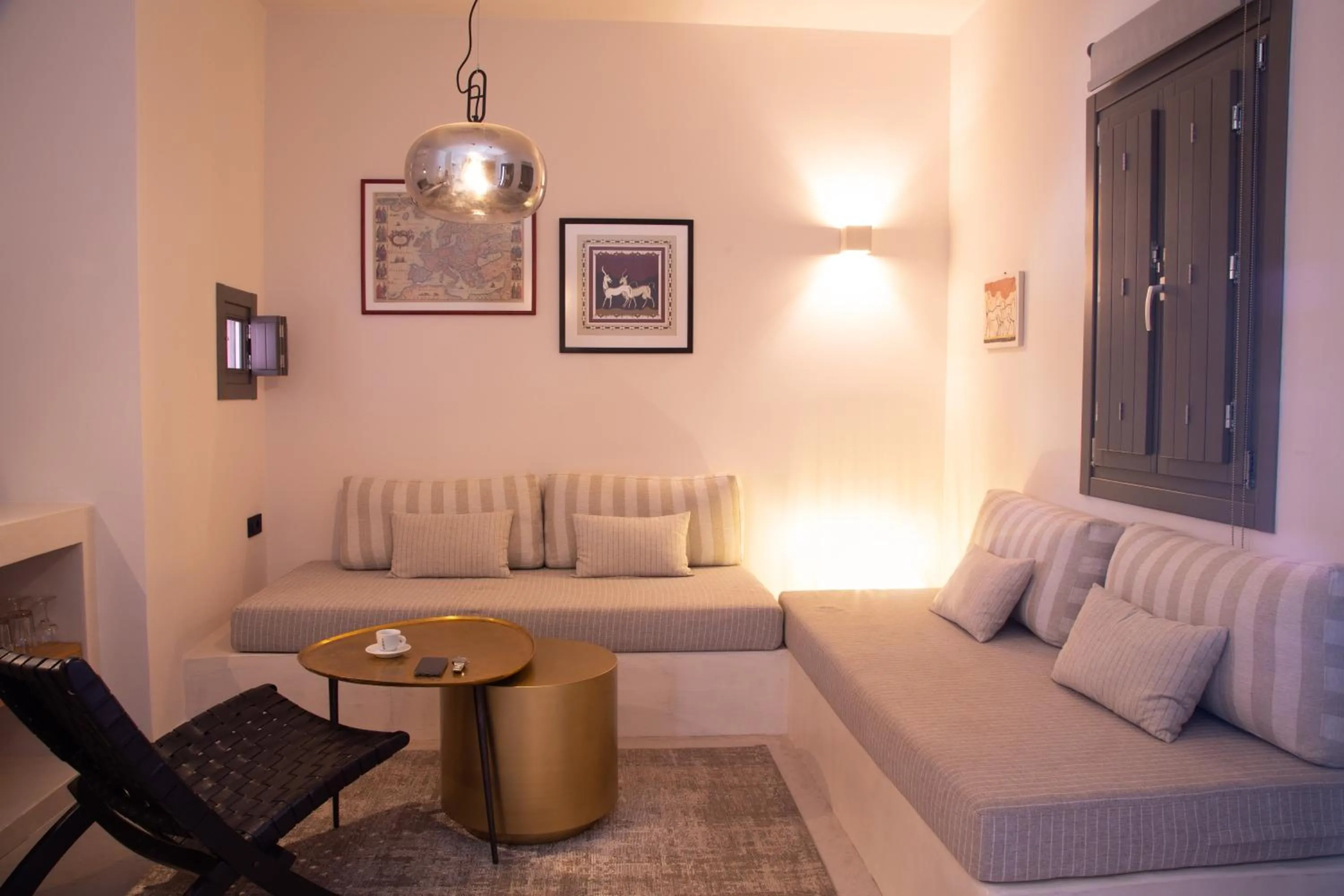 Living room in Terra Nera Suites