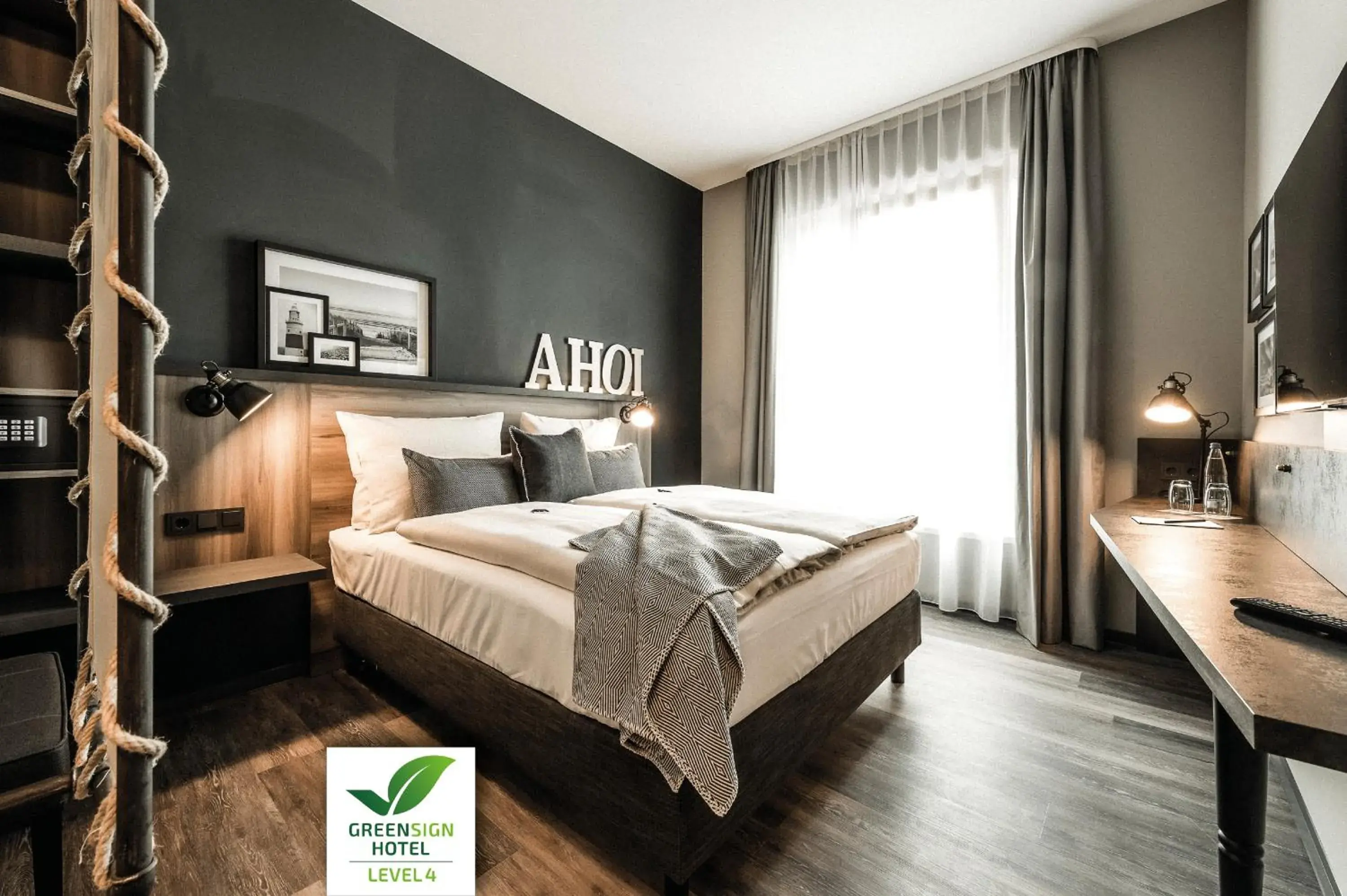 Bed in HARBR Hotel Ludwigsburg, a member of Radisson Individuals Bed in HARBR Hotel Ludwigsburg, a member of Radisson Individuals