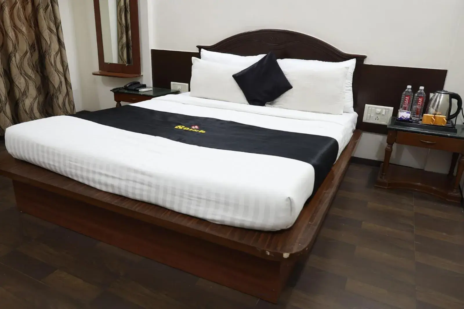 Photo of the whole room, Bed in Saish Hotel Shirdi Photo of the whole room, Bed in Saish Hotel Shirdi