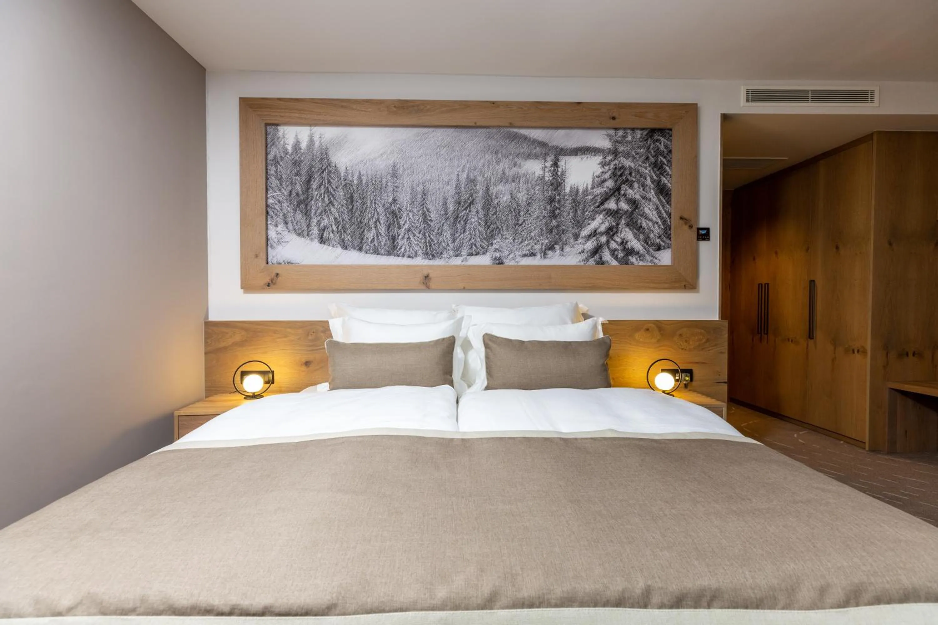 Bed in Hotel Monti Spa & Wellness
