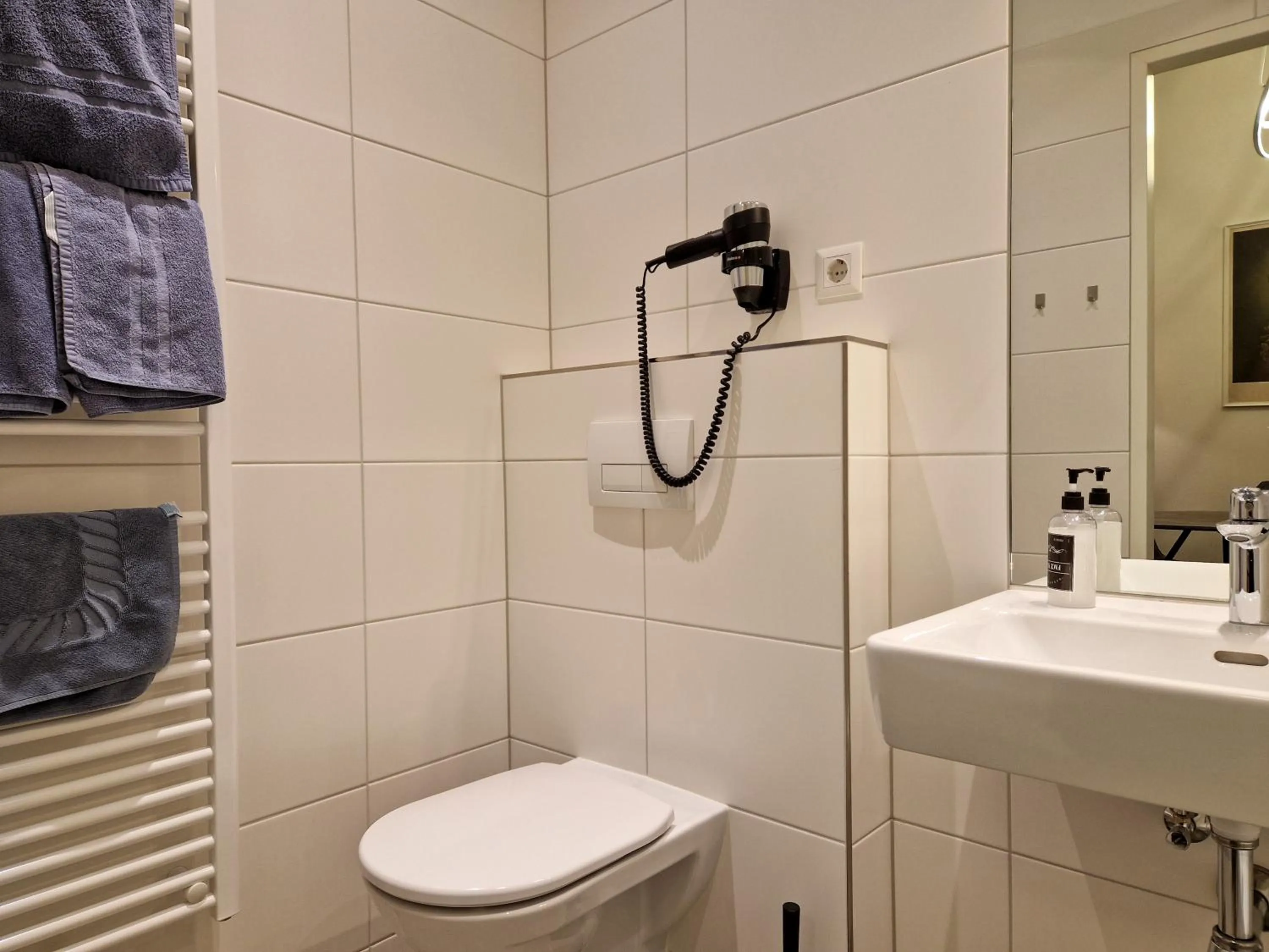 Shower in Pension Mozart - Newly Renovated