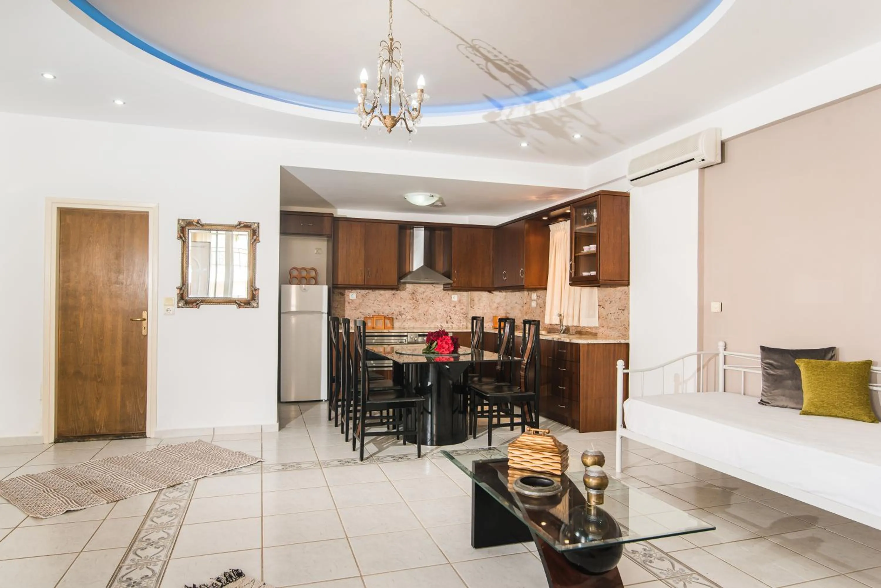 Kitchen or kitchenette in Yiannis Manos Hotel Resort