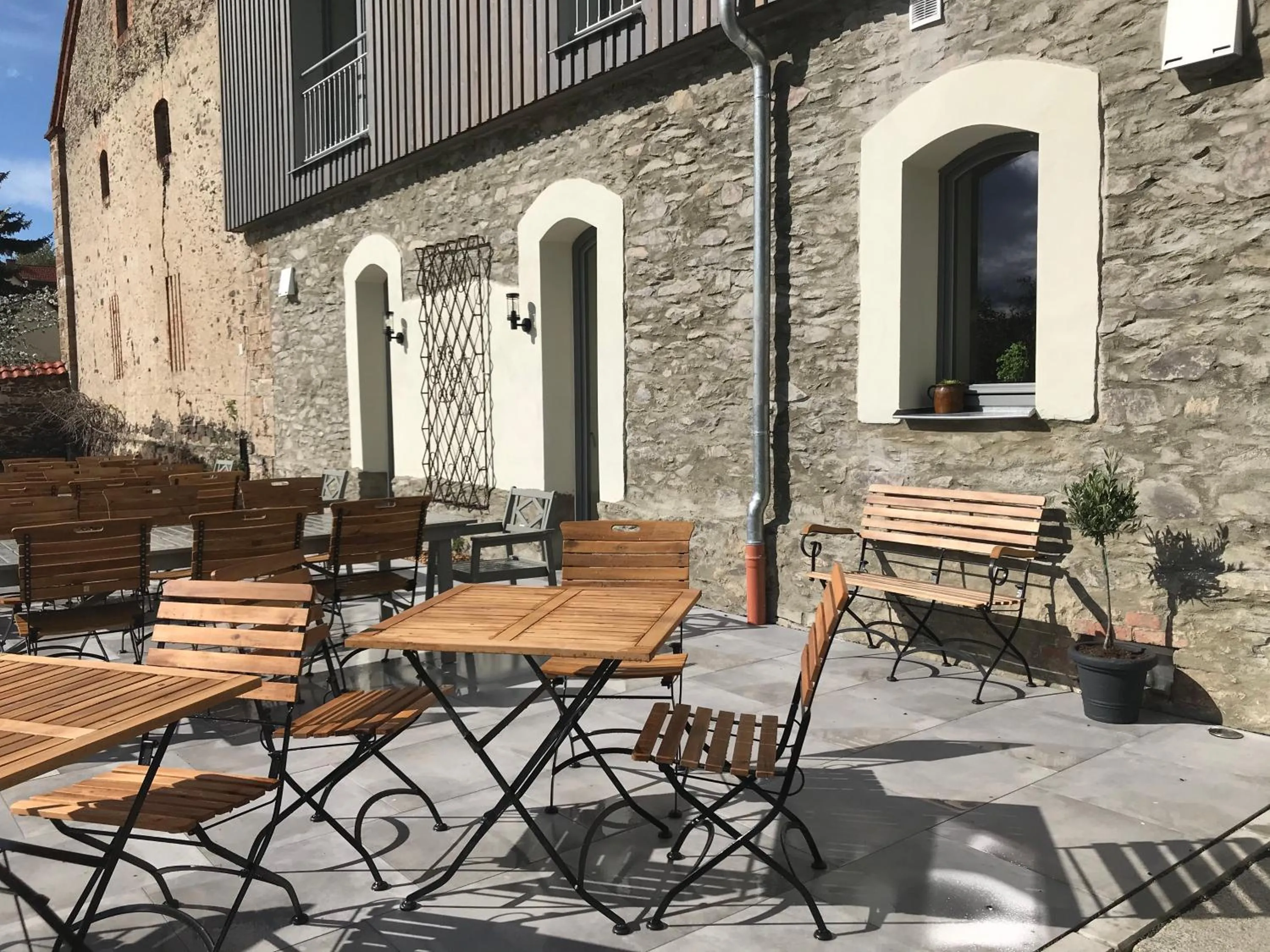 Balcony/Terrace in Gästehaus Lausnitz Zimmer