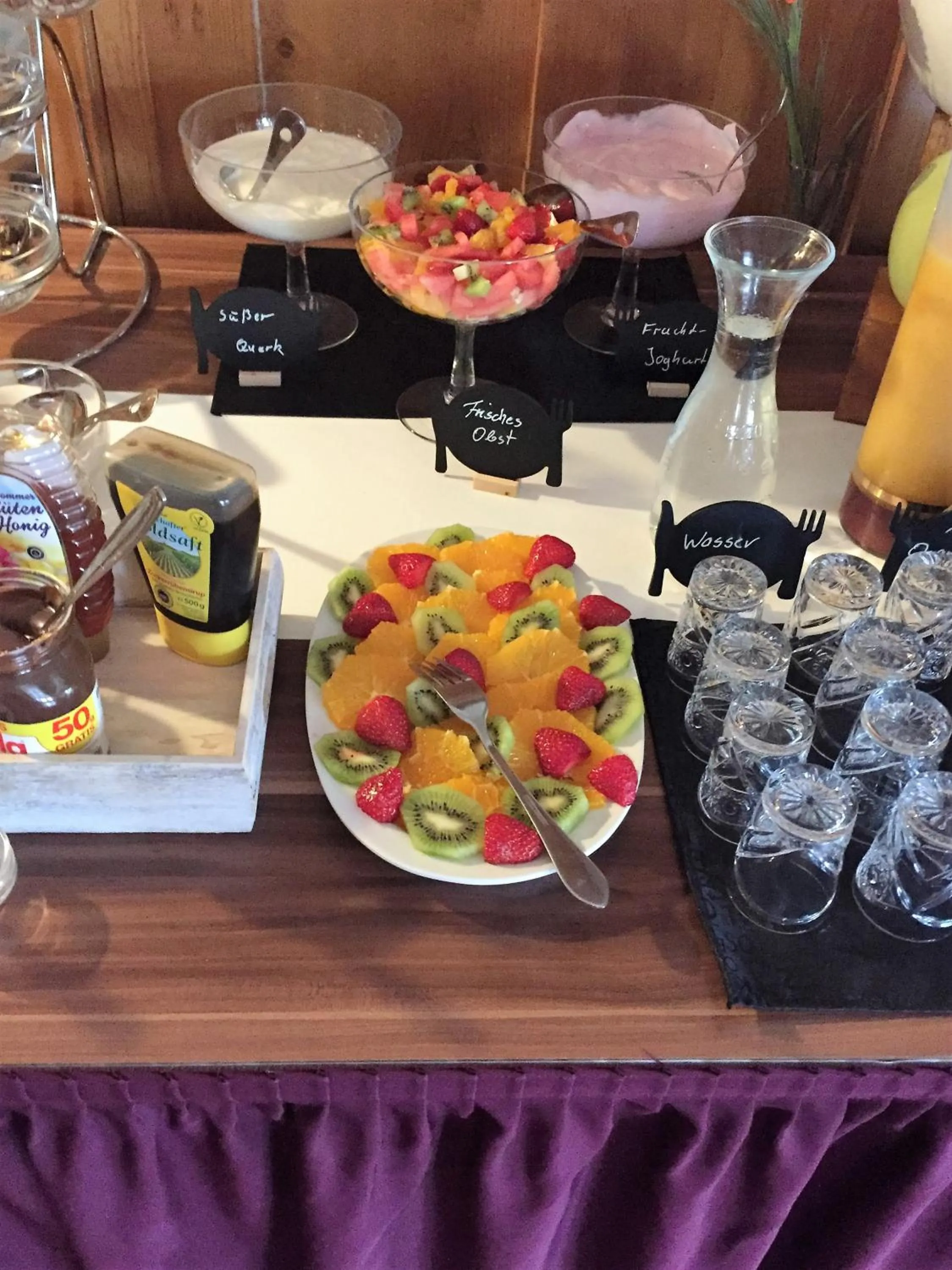 Buffet breakfast in Hotel-Pension Teutonia