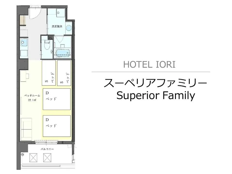 Floor plan in Hotel Iori ホテル庵