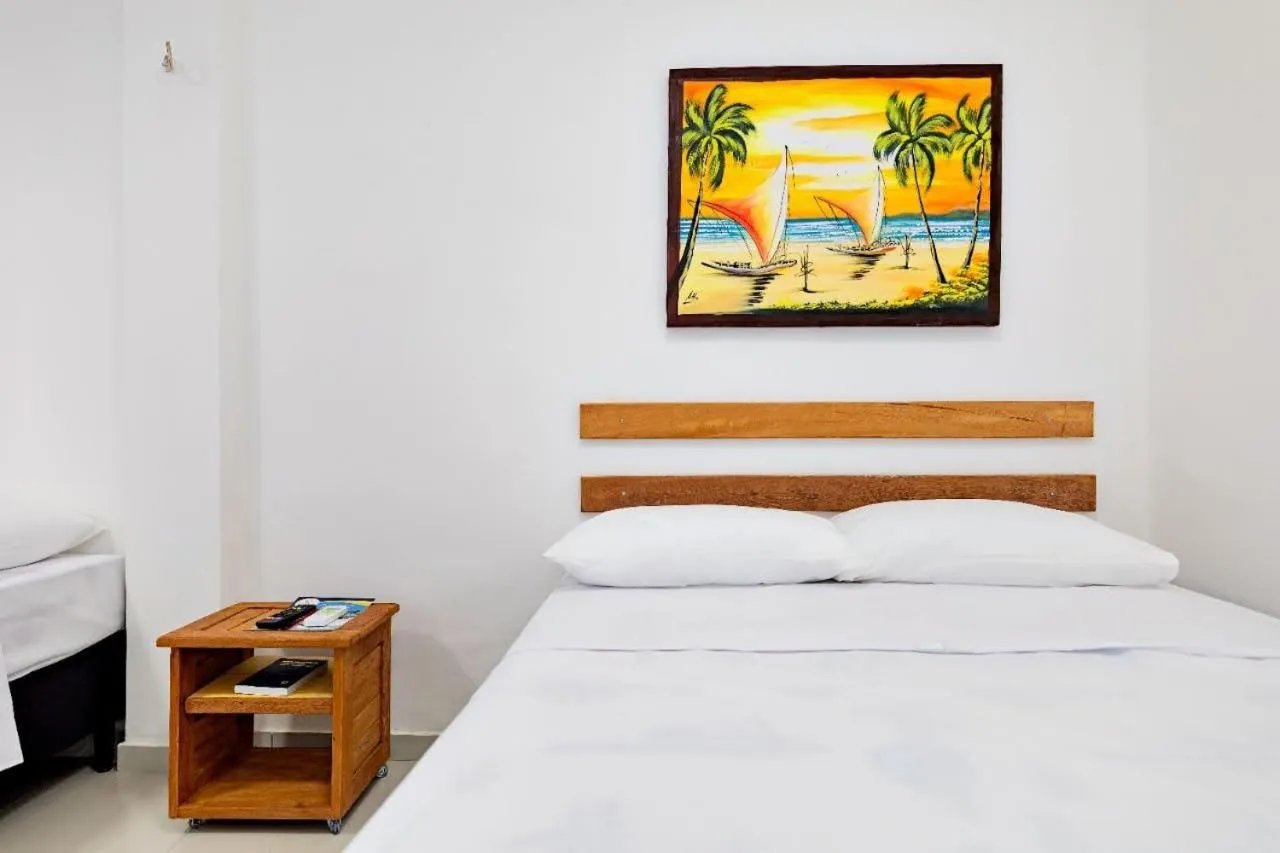 Bed in Encanto da Praia hotel pousada