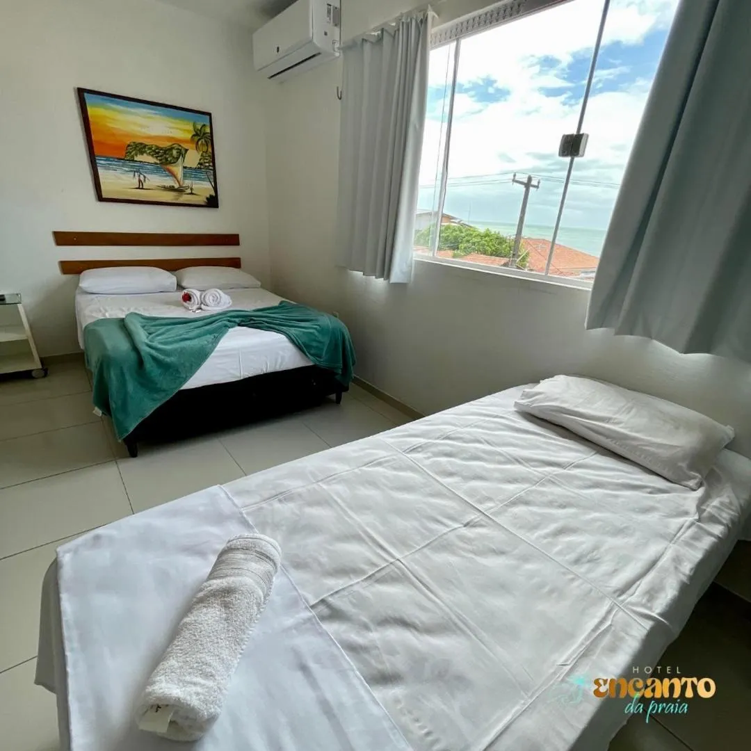 Bed in Encanto da Praia hotel pousada