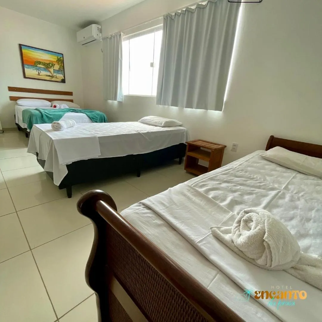 Bed in Encanto da Praia hotel pousada