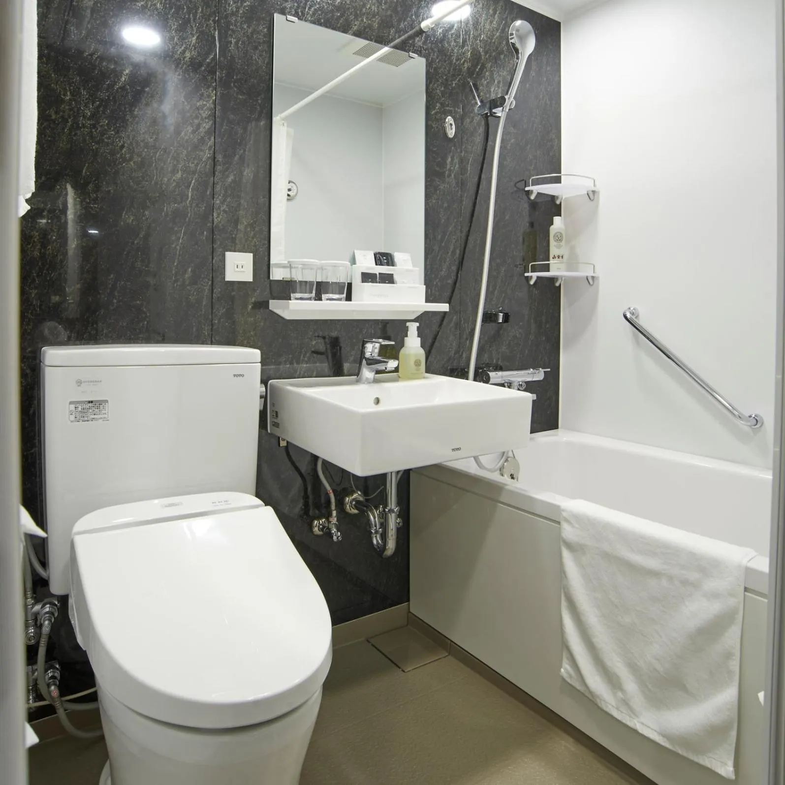 Bathroom in QuintessaHotel TokyoHaneda Comic&Books