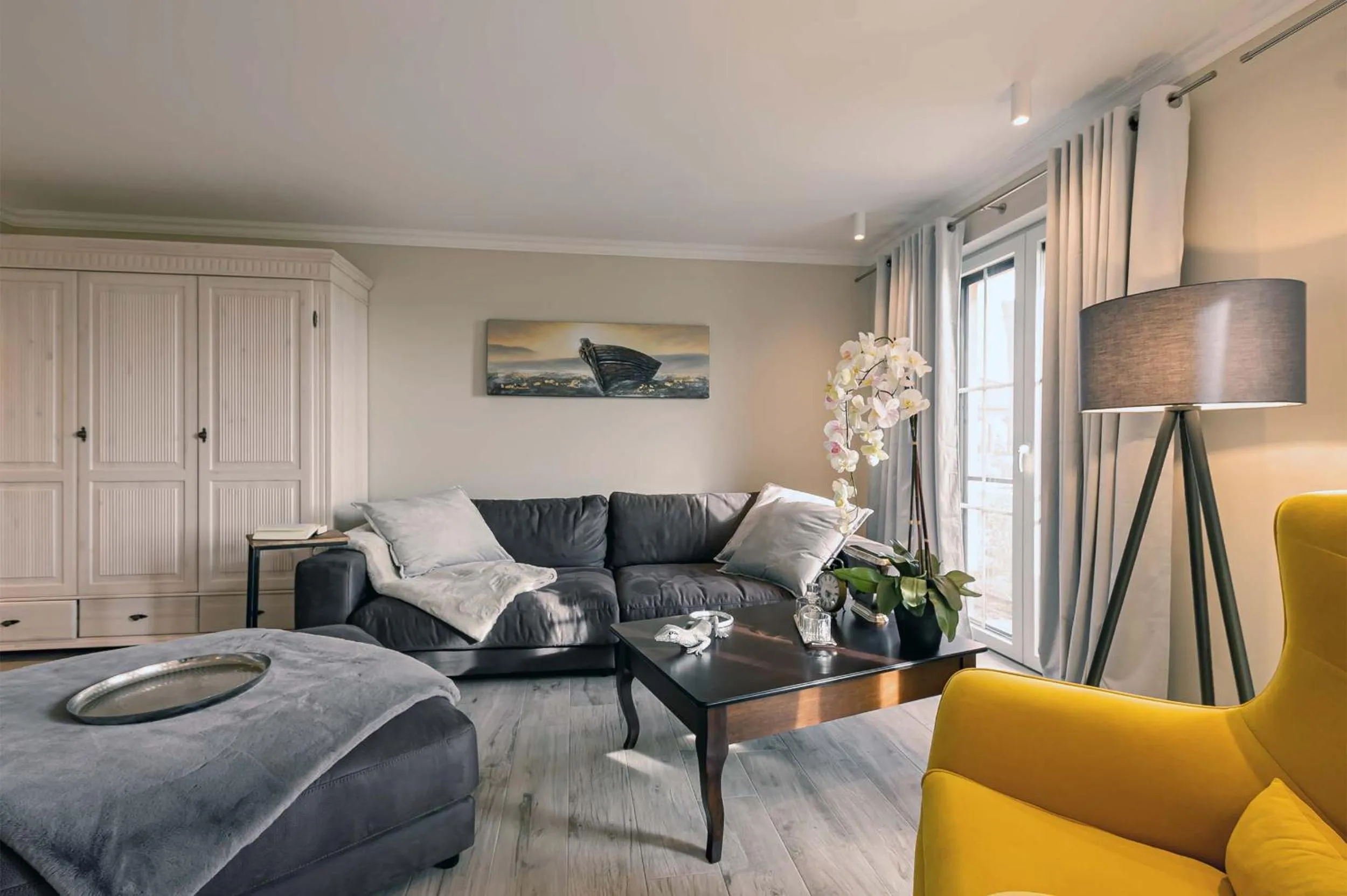 Living room in Luxus Resort Rügen Residenz Kubitzer Bodden