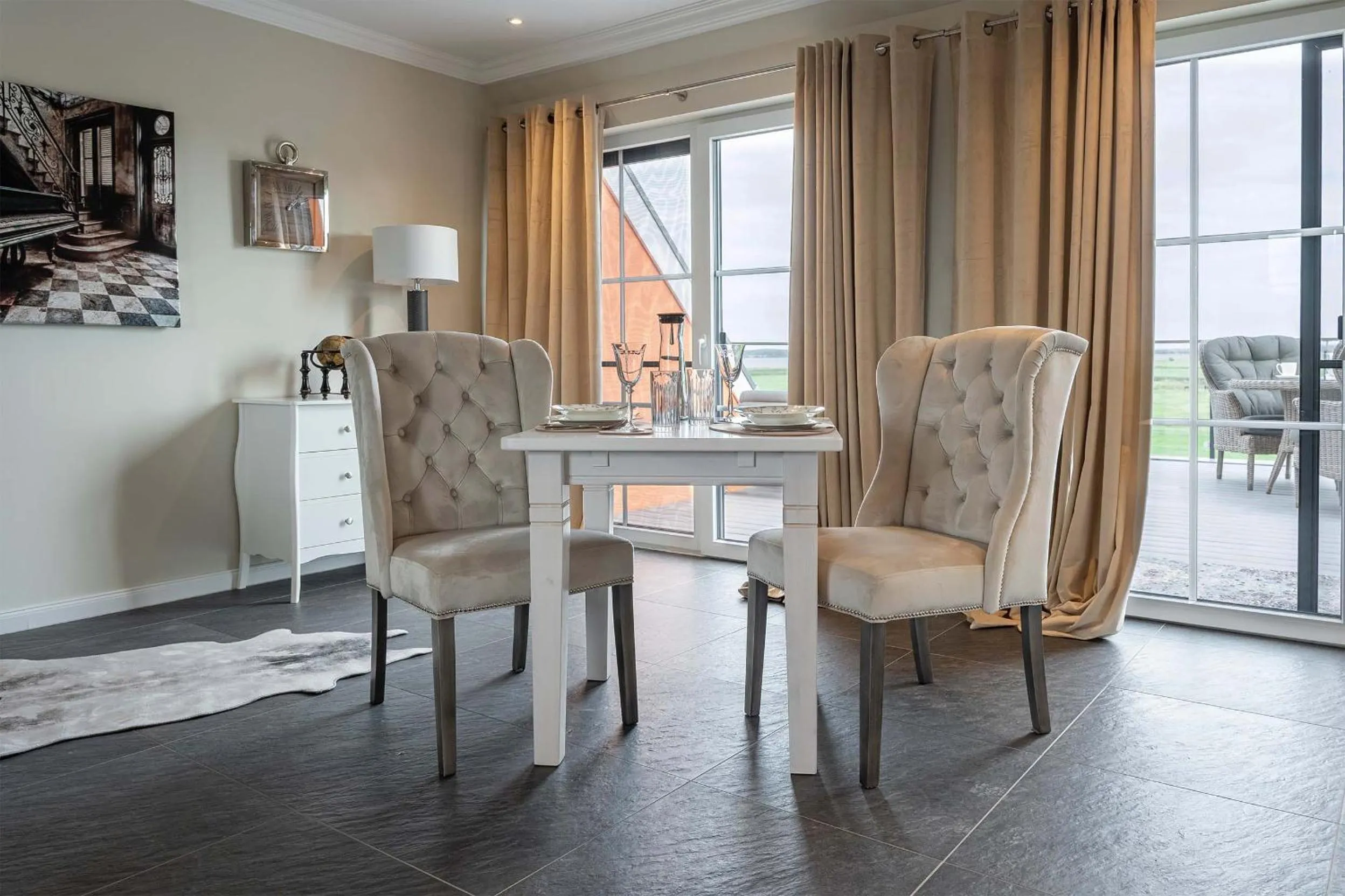 Seating area in Luxus Resort Rügen Residenz Kubitzer Bodden