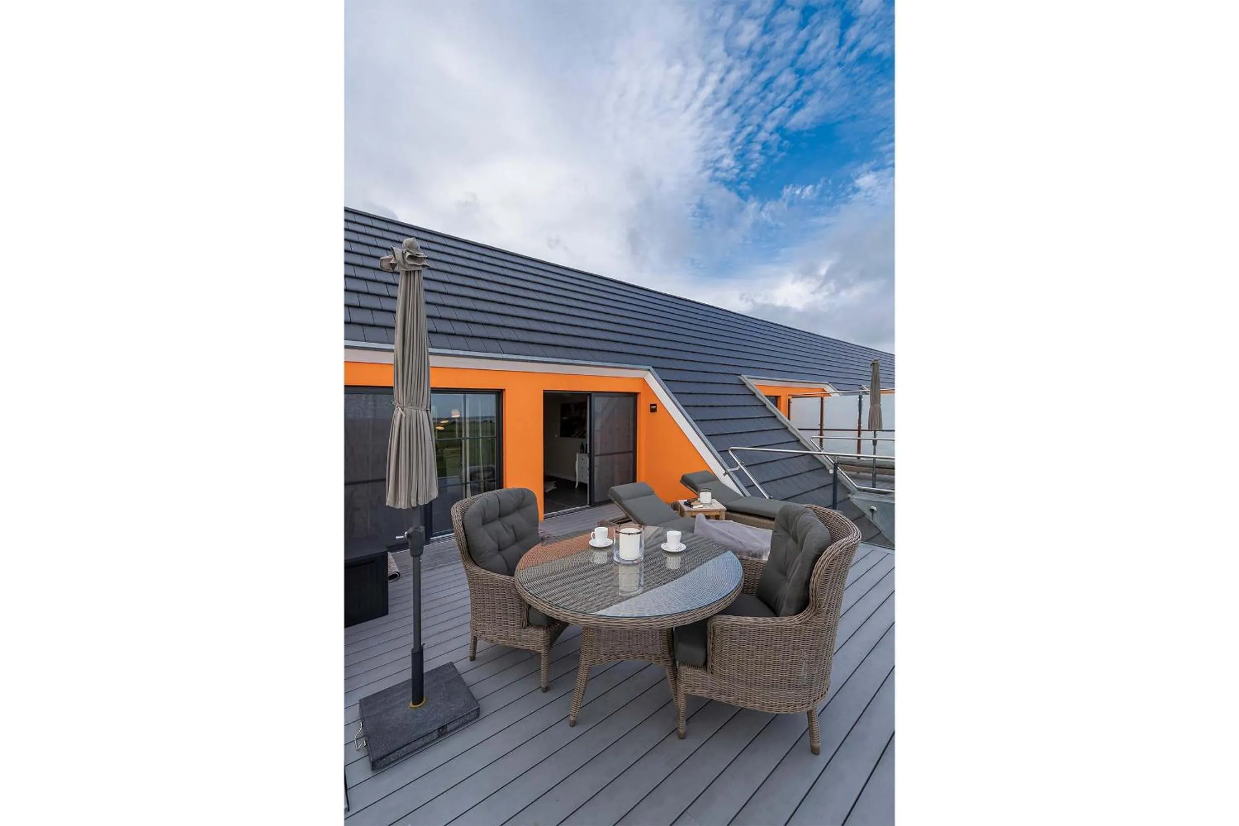 Balcony/Terrace in Luxus Resort Rügen Residenz Kubitzer Bodden